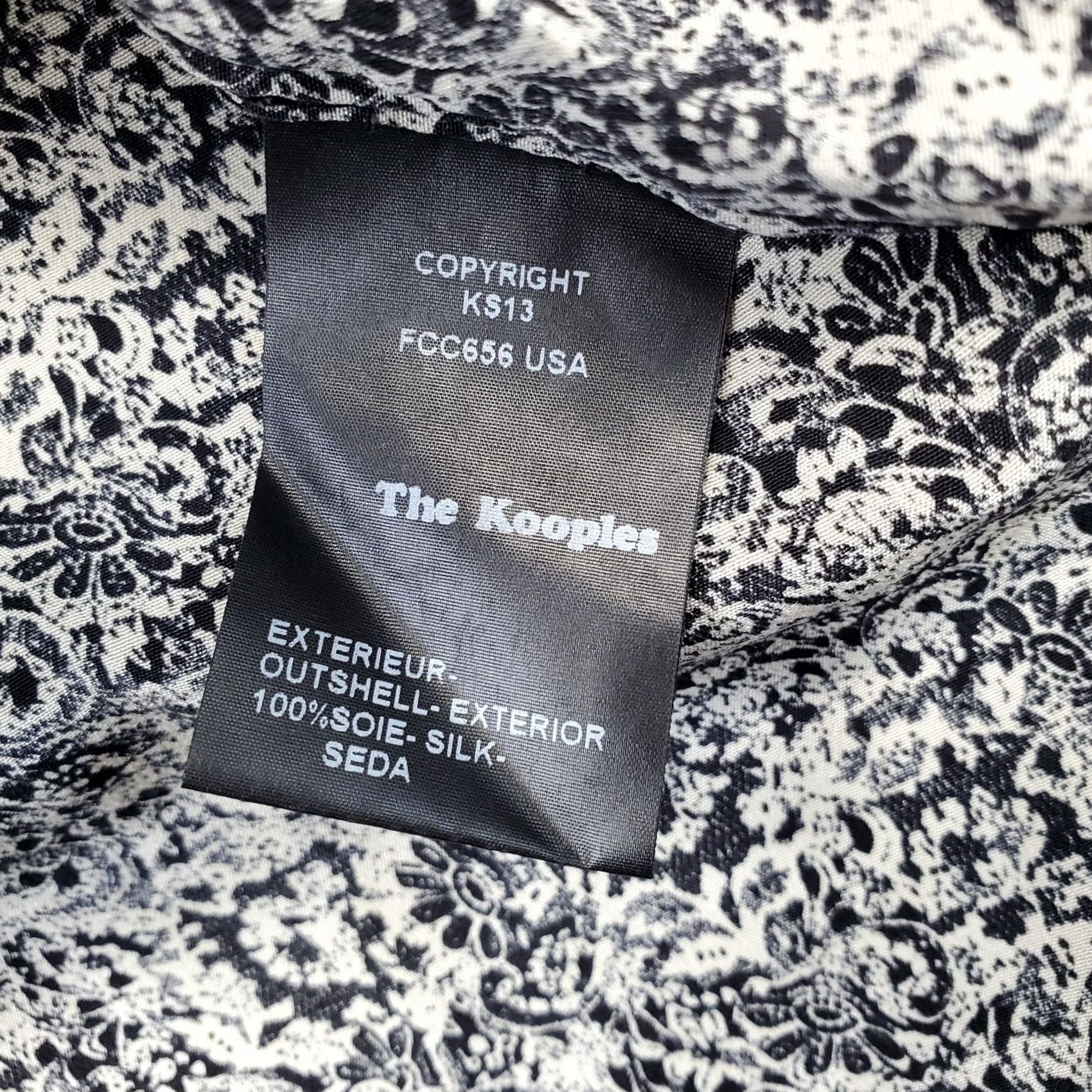 The Kooples The Kooples Shirt Womens XS Multicolor Paisley Silk Long Sleeve Collared Button-Up Size XS / US 0-2 / IT 36-38 - 7 Thumbnail