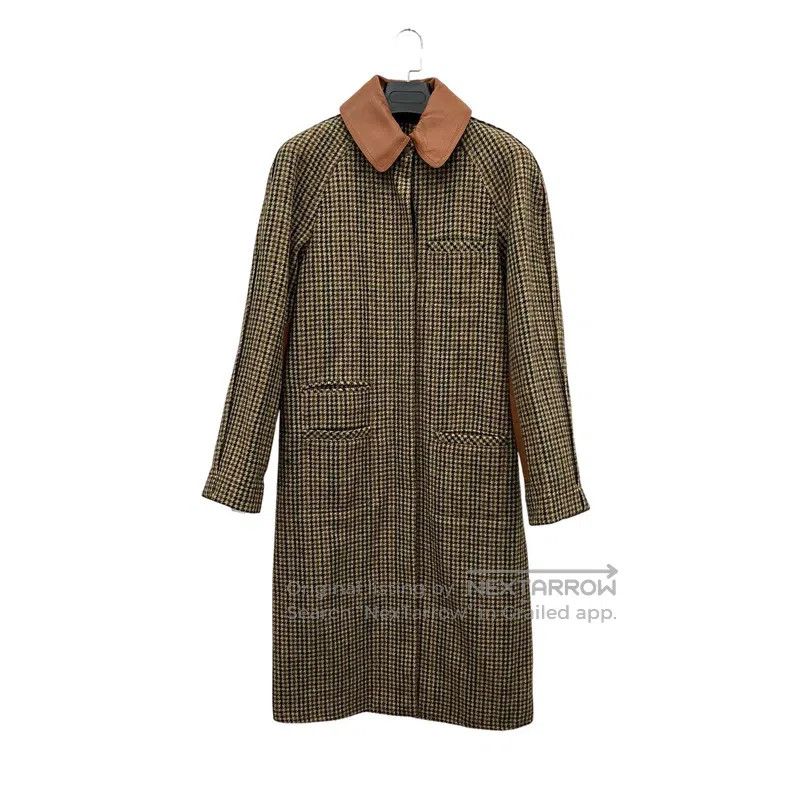 Loewe LOEWE Houndstooth Color Block Wool Coat Jacket Size XXS / US 00 / IT 34 - 1 Thumbnail