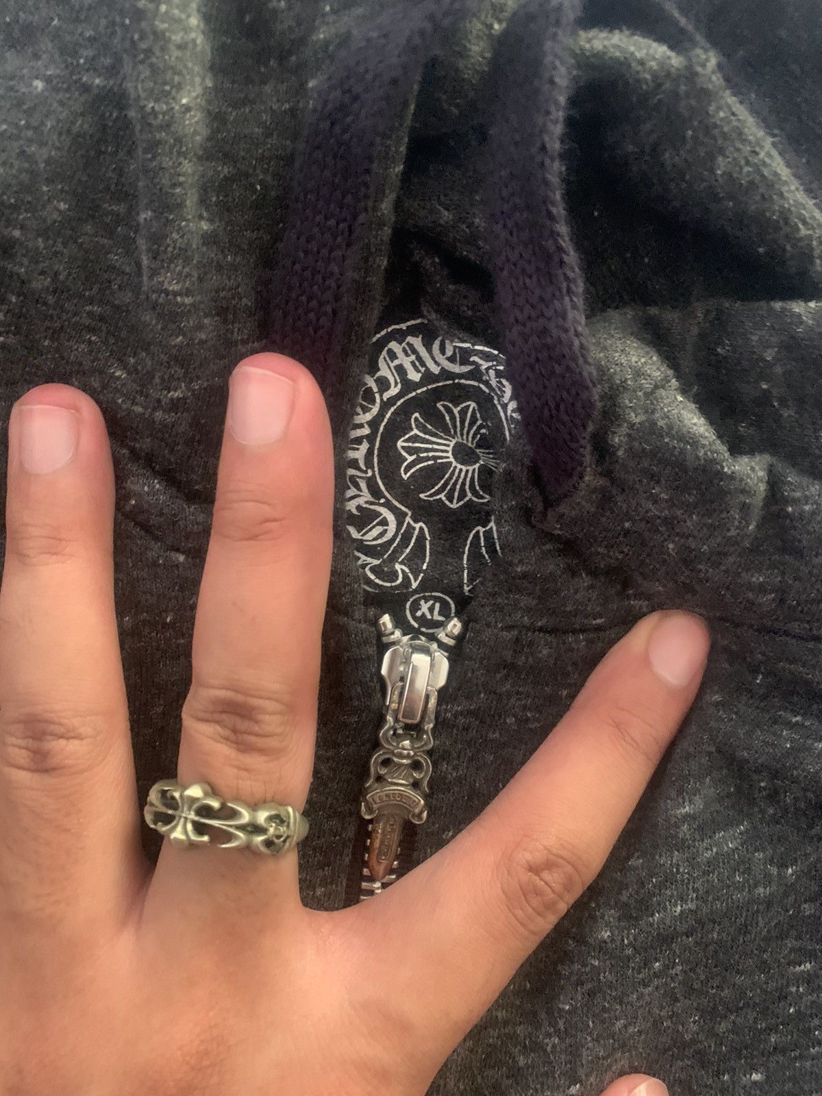 Chrome Hearts Chrome Hearts Zip Hood Heather Grey Size US XL / EU 56 / 4 - 4 Thumbnail