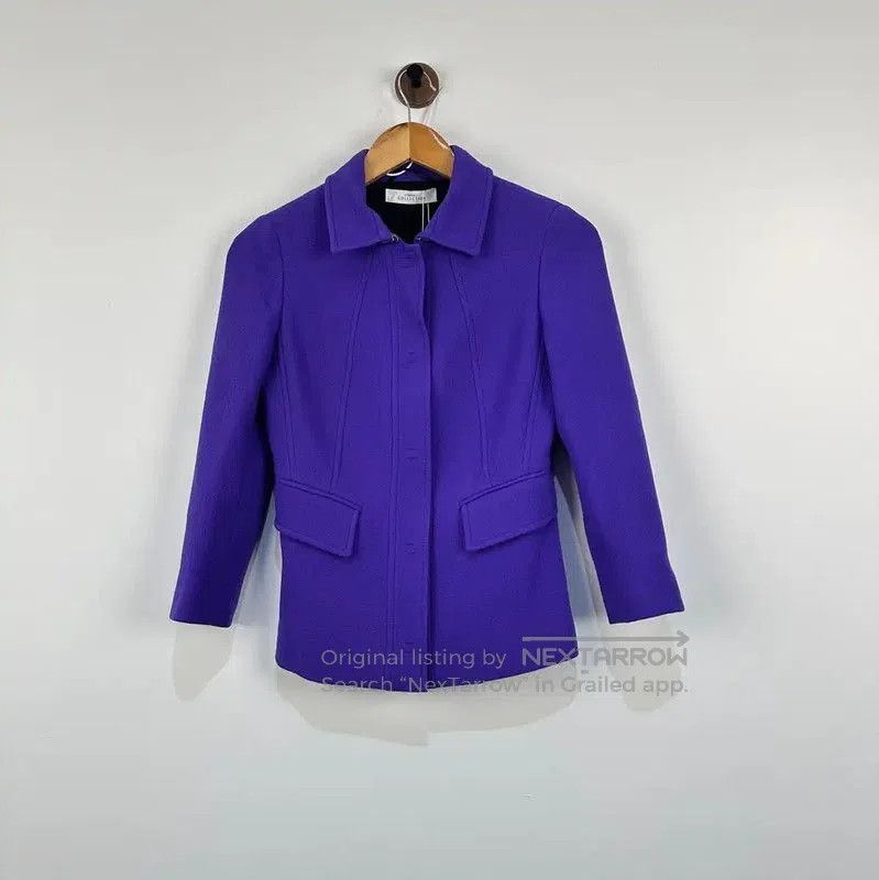 Versace Versace Purple Wool Women's Jacket . Size M / US 6-8 / IT 42-44 - 1 Thumbnail