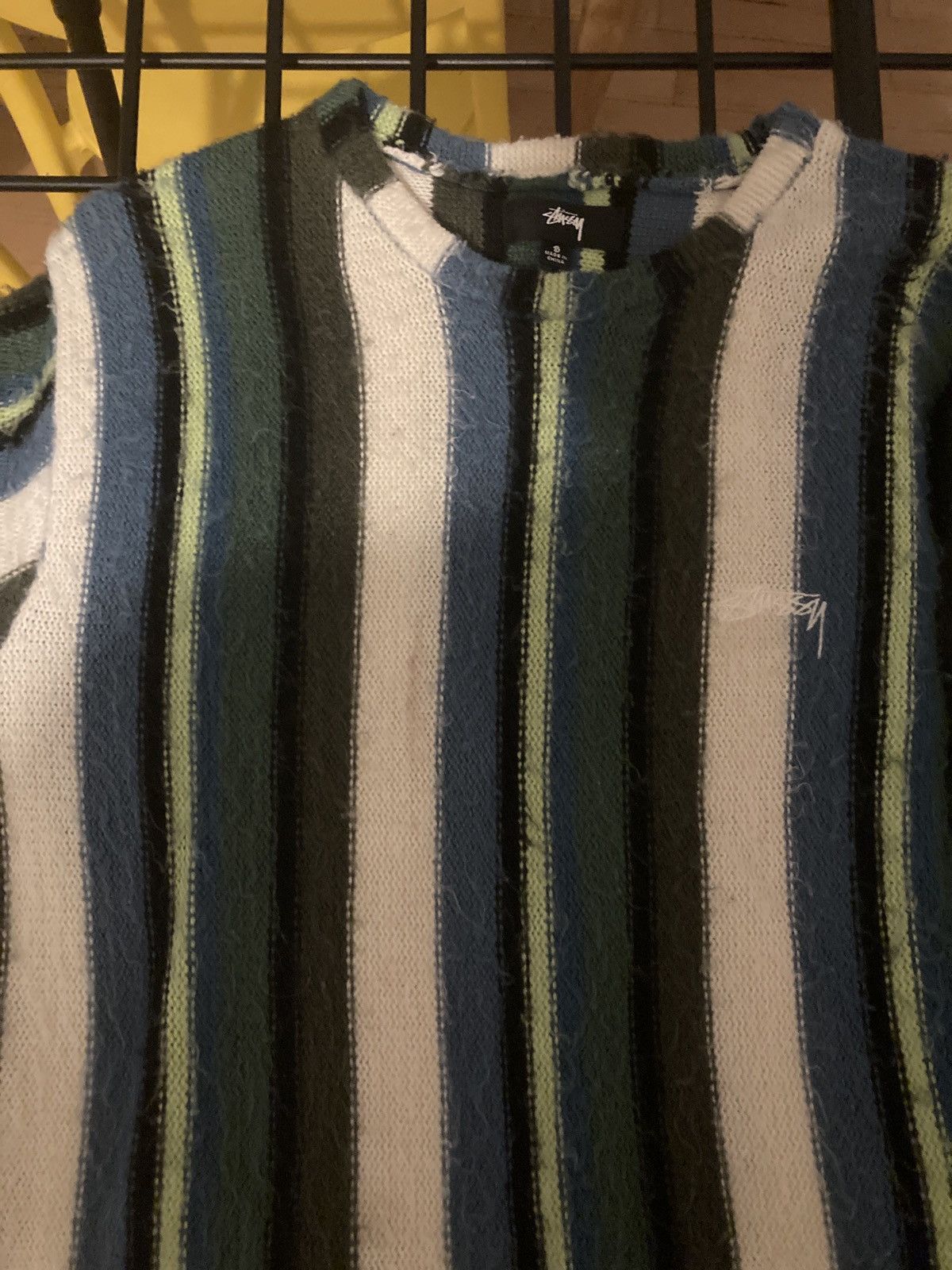 Stussy Stüssy Vertical Striped Knit Crew Size US S / EU 44-46 / 1 - 6 Thumbnail