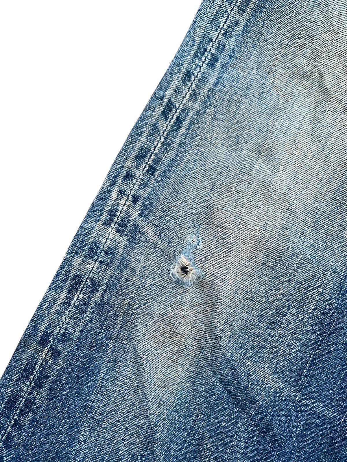 Kapital VINTAGE 45RPM SELVEDGE BUTTON FLY JAPANESE DISTRESSED DENIM Size US 31 - 20 Thumbnail