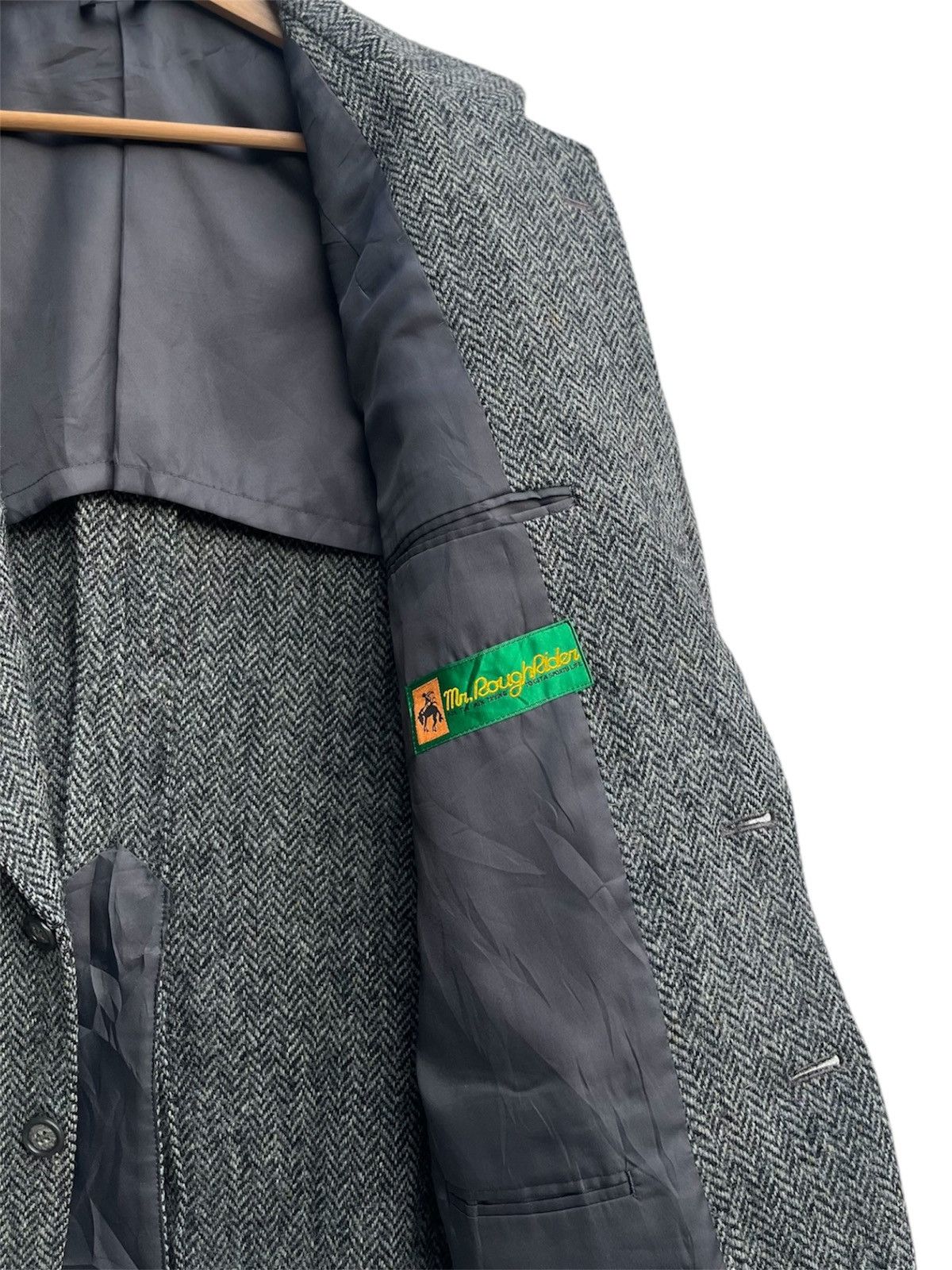 Harris Tweed Vintage Mr. Rough Rider Harris Tweed Herringbone Jacket Size US M / EU 48-50 / 2 - 9 Thumbnail