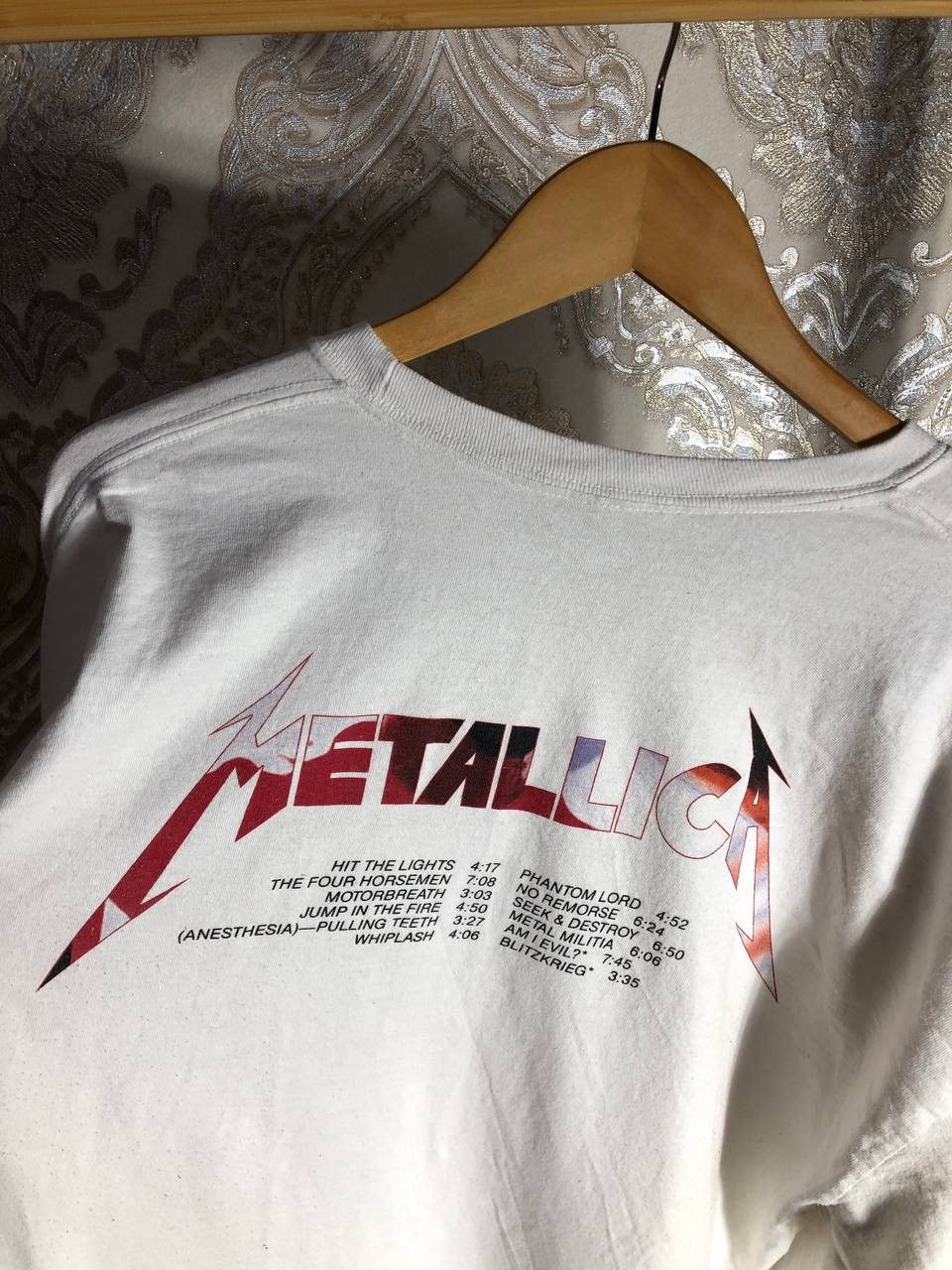 Band Tees × Vintage VERY RARE METALLICA DOUBLE PRINTED LONG SLEEVE 1983 Y2K 90s Size US XXL / EU 58 / 5 - 5 Thumbnail
