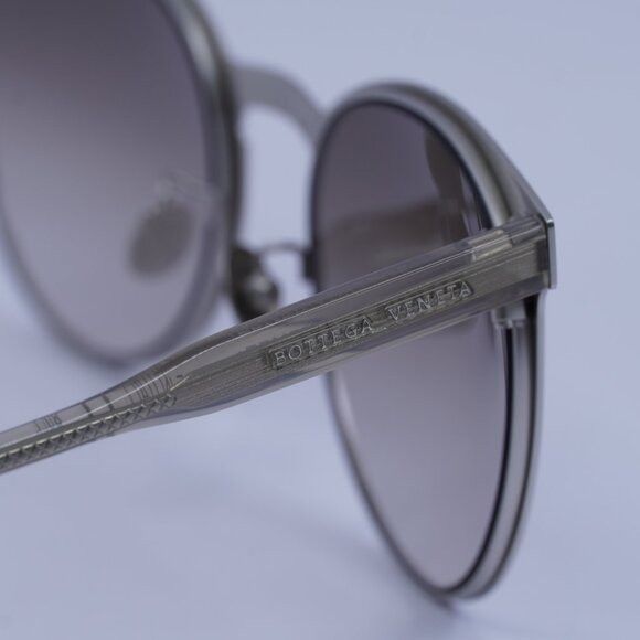 Bottega Veneta Bottega Veneta BV0225S 002 Sunglasses Silver Square Frame Size ONE SIZE - 5 Thumbnail
