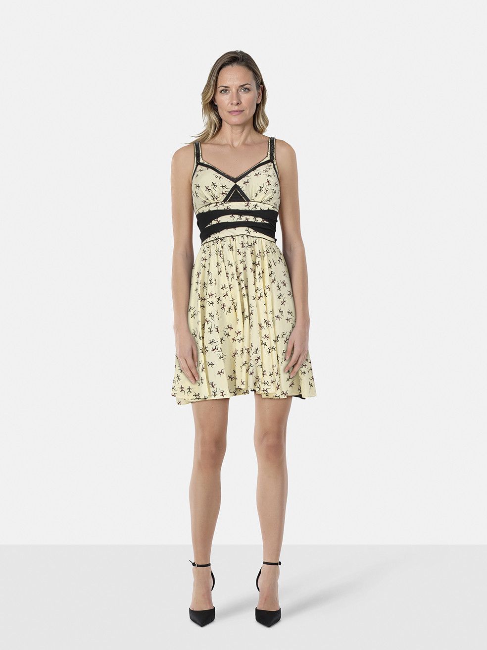 Zac Posen Z Spoke Abstract Silk Print Mini Dress Size XS / US 0-2 / IT 36-38 - 1 Thumbnail