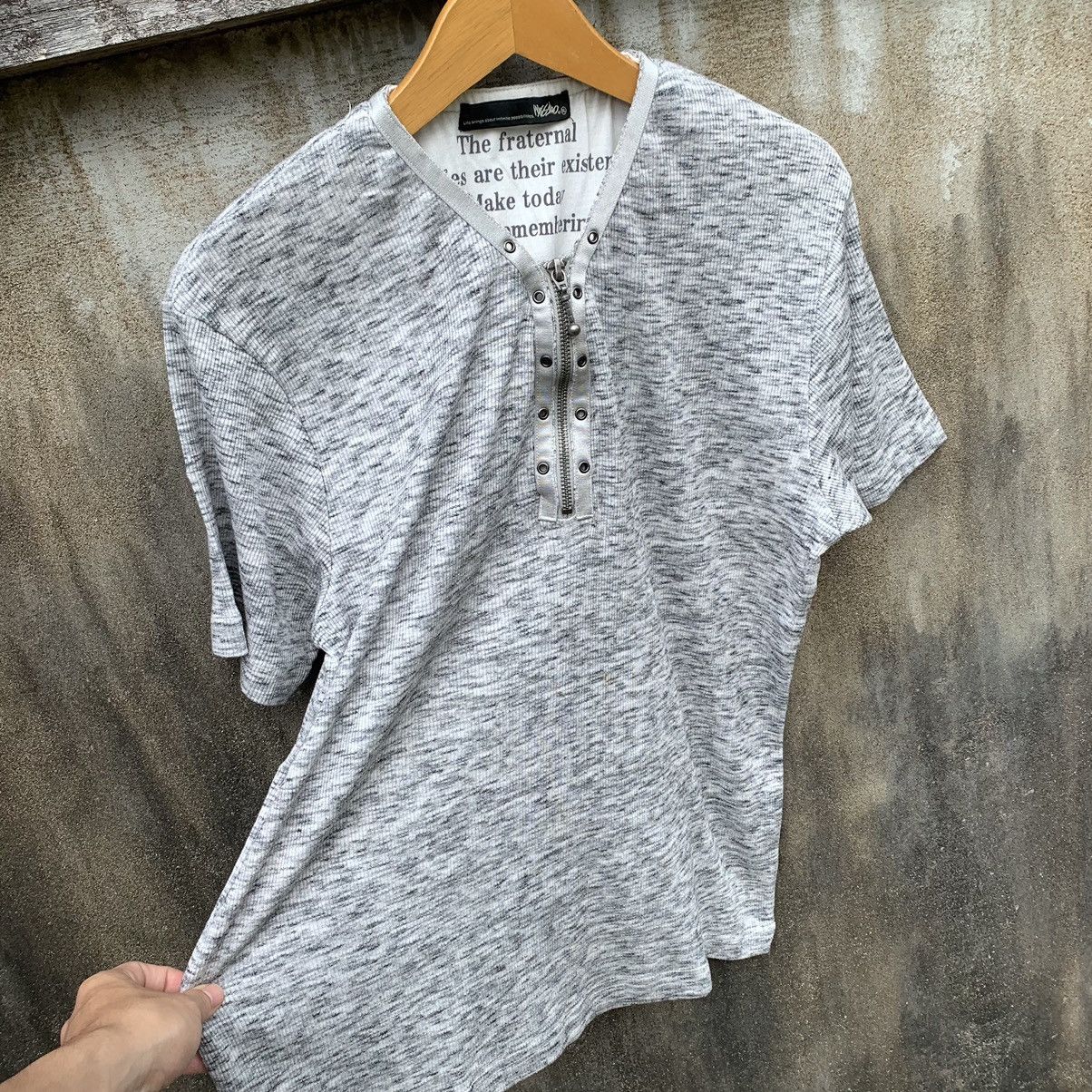 Le Grande Bleu (L.G.B.) JAPANESE ZIP HANLEY TSHIRT GOTHIC PUNK STYLE Size US XL / EU 56 / 4 - 3 Thumbnail