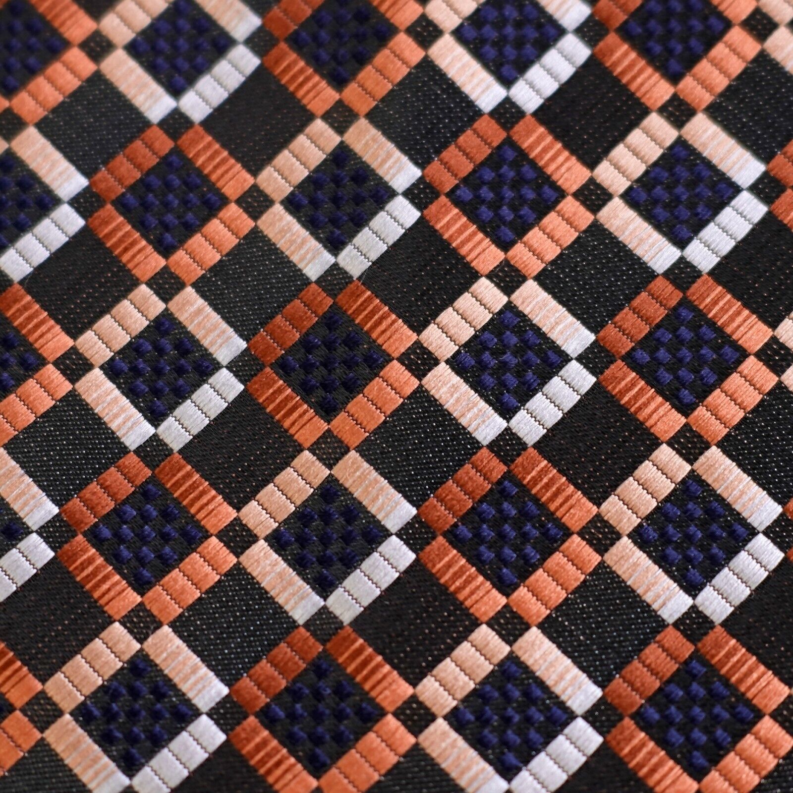 Giorgio Brutini Giorgio Brutini Gray Bronze Blue Geometric Woven Polyester T Size ONE SIZE - 2 Thumbnail
