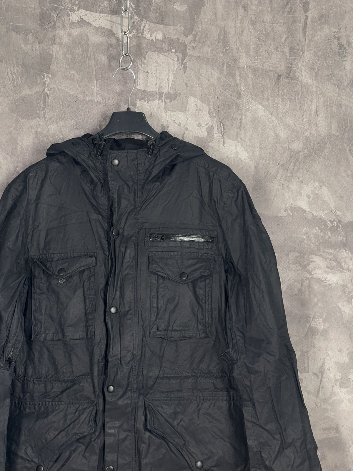 Allsaints × Japanese Brand Allsaints Black Windproof Y2K Archival 90s Vintage Jacket Size US S / EU 44-46 / 1 - 4 Thumbnail