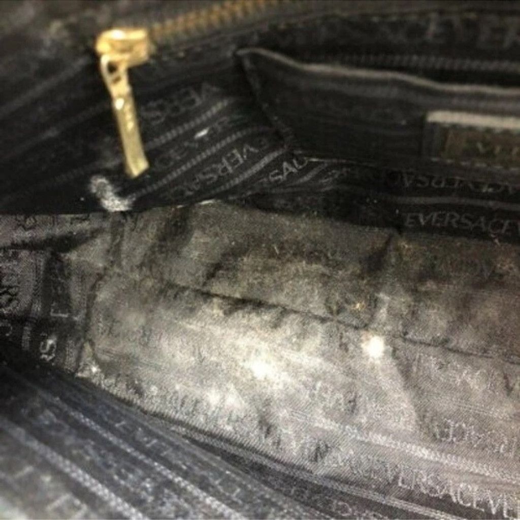 Versace Versace Bag Ostrich Leather & Sunburst Medusa Medallians Size ONE SIZE - 6 Thumbnail