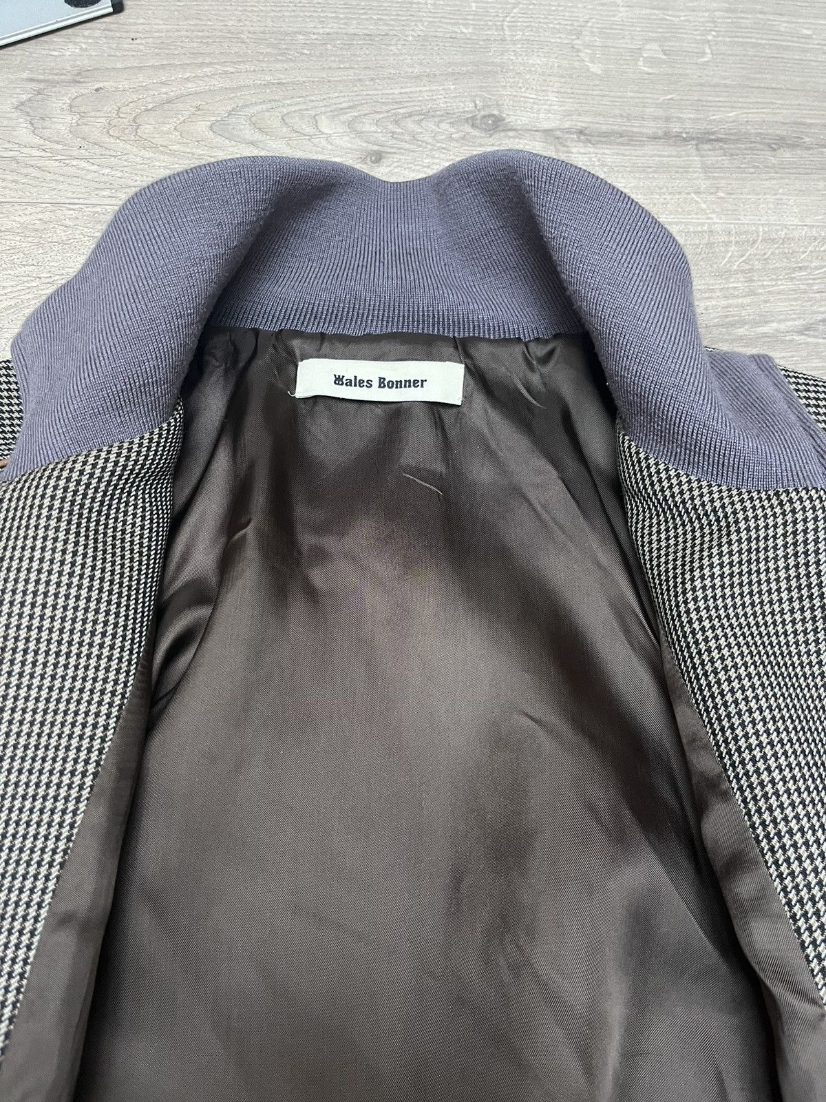 Wales Bonner Wales Bonner Houndstooth Bomber Jacket Size US M / EU 48-50 / 2 - 5 Thumbnail