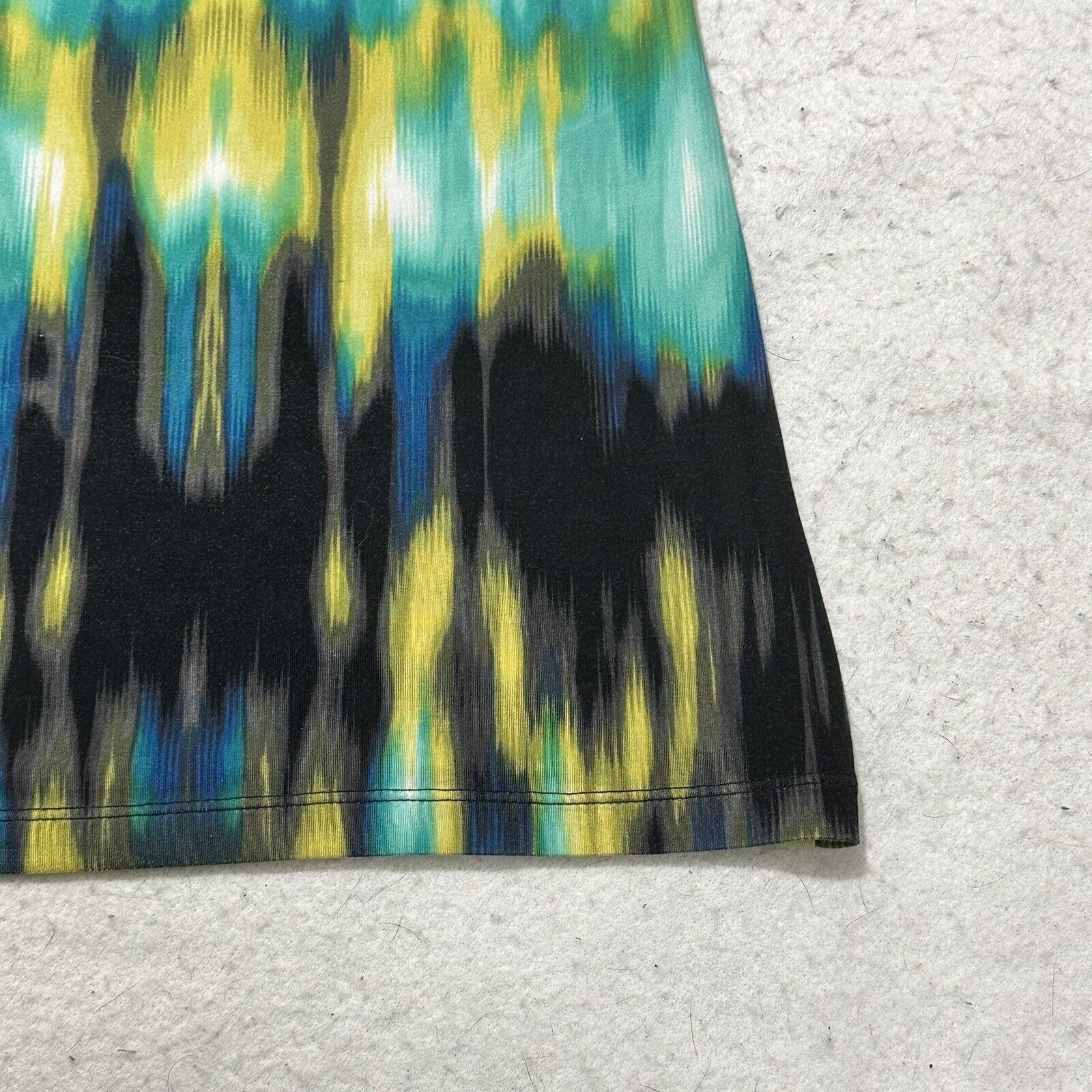 Worthington Worthington Medium Green Tie-Dye Pullover Tank Top Blouse Size M / US 6-8 / IT 42-44 - 2 Thumbnail