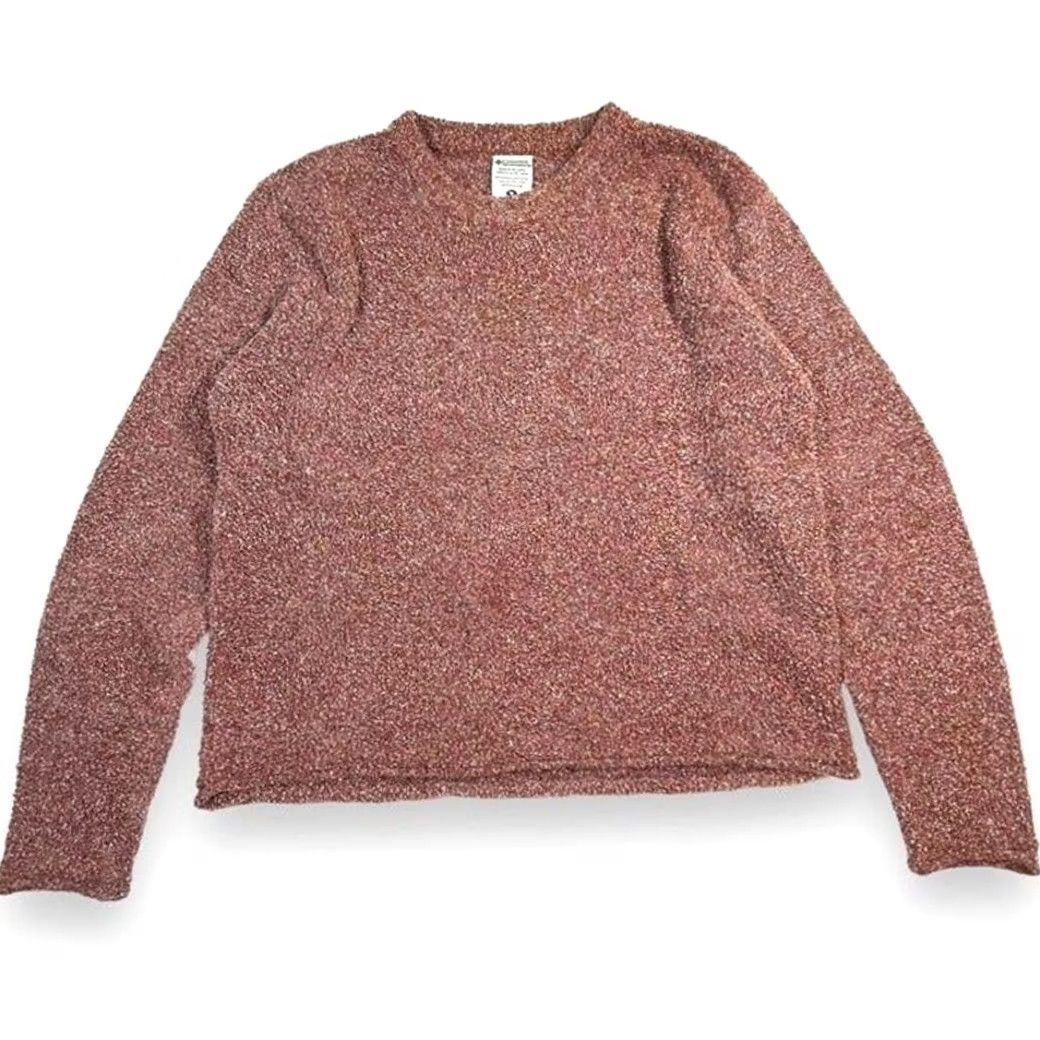 Vintage VINTAGE Columbia Marled Knit Crewneck Outdoor Sweater Womens M Pink Size M / US 6-8 / IT 42-44 - 2 Thumbnail