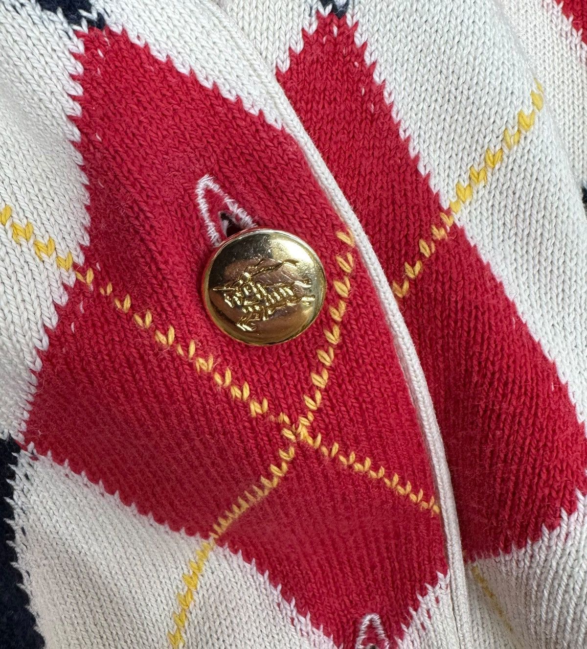Burberry × Vintage Burberry Vintage Burberrys Check Cardigan Button Up size 42 Size M / US 6-8 / IT 42-44 - 11 Thumbnail