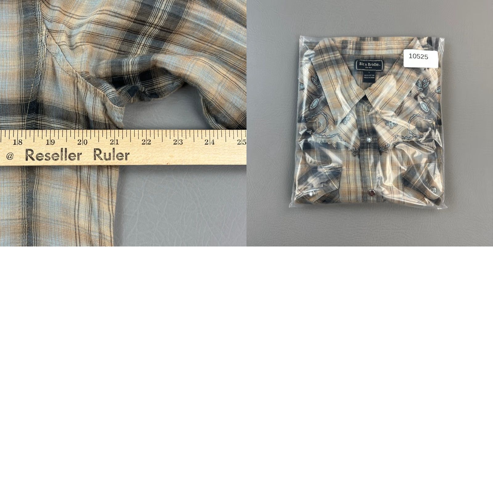 Vintage Bit & Bridle Shirt Women's Large Plaid Pearl Snap Cowgirl Western Rodeo Y2K Size L / US 10 / IT 46 - 9 Thumbnail