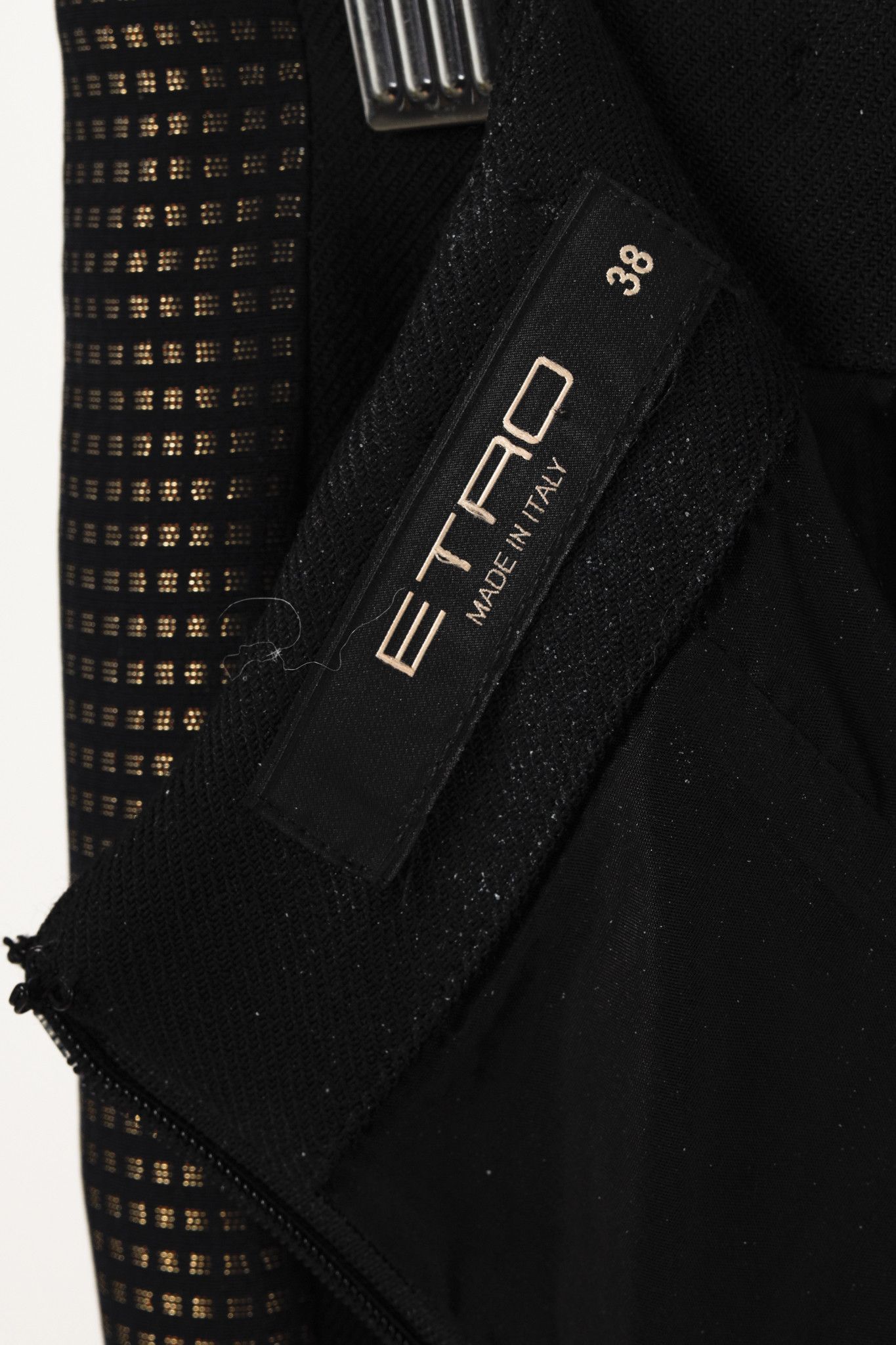 Etro Etro Black Pencil Metallic Trim Skirt Size 27" / US 4 / IT 40 - 4 Thumbnail