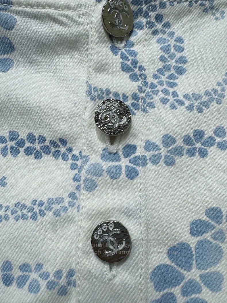 Chanel Chanel Beach Series Printed Denim Top Size XS / US 0-2 / IT 36-38 - 3 Thumbnail