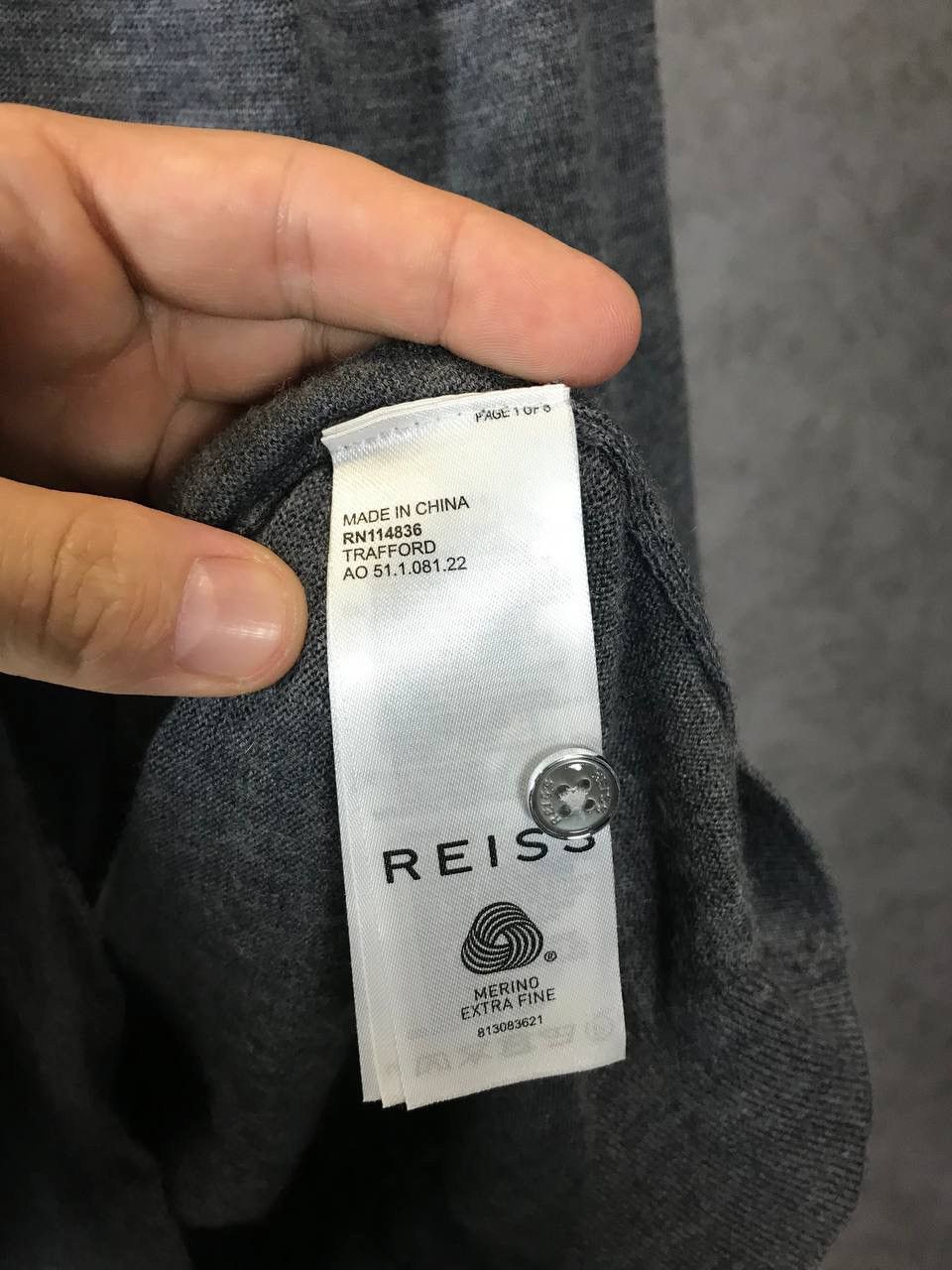 Reiss Reiss wool polo sweater Size US L / EU 52-54 / 3 - 5 Thumbnail
