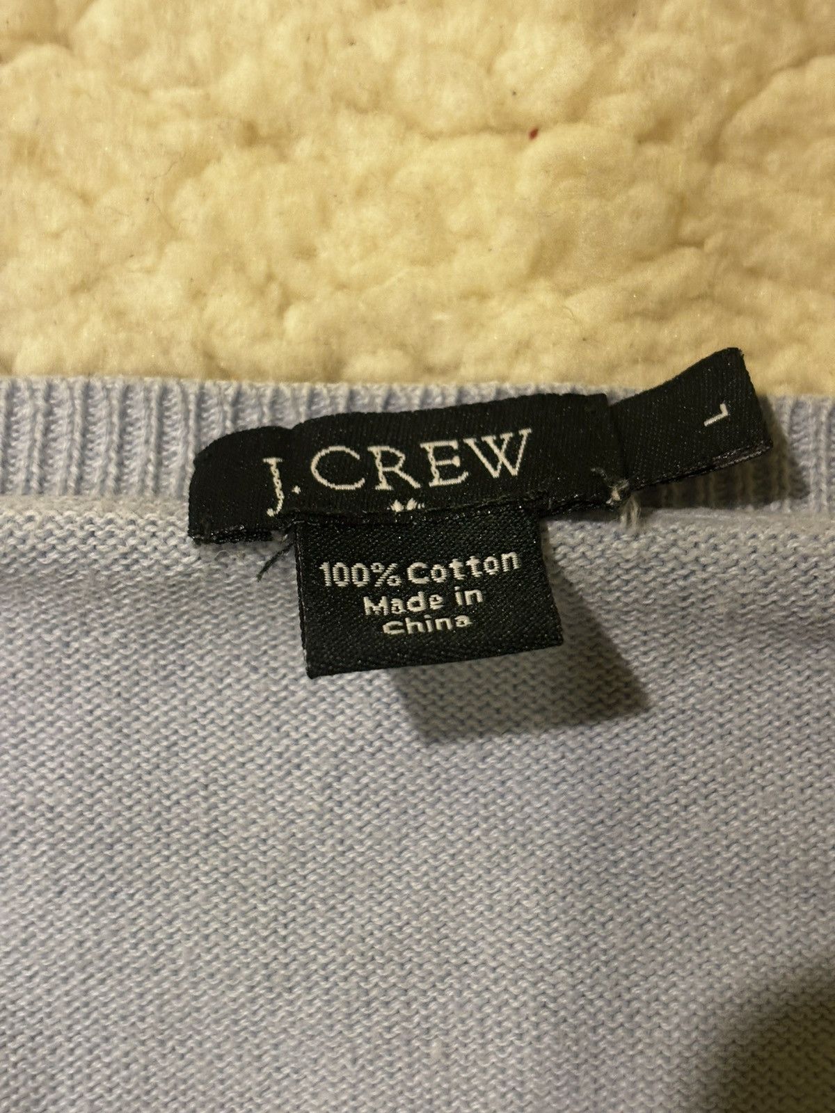 J.Crew Women’s light blue sweater2142 Size L / US 10 / IT 46 - 3 Thumbnail