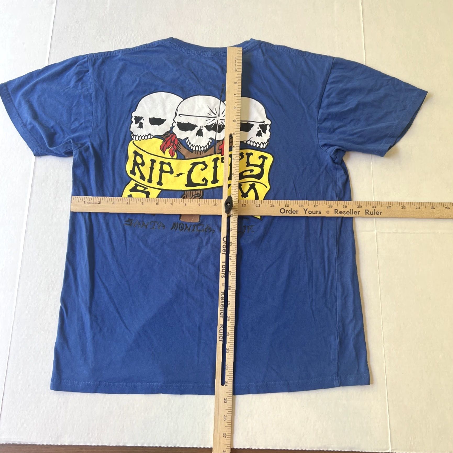 Vintage VINTAGE Rip City Shirt Skateboarding Graphic Print Surfer Beach Blue Medium Mens Size US M / EU 48-50 / 2 - 7 Thumbnail