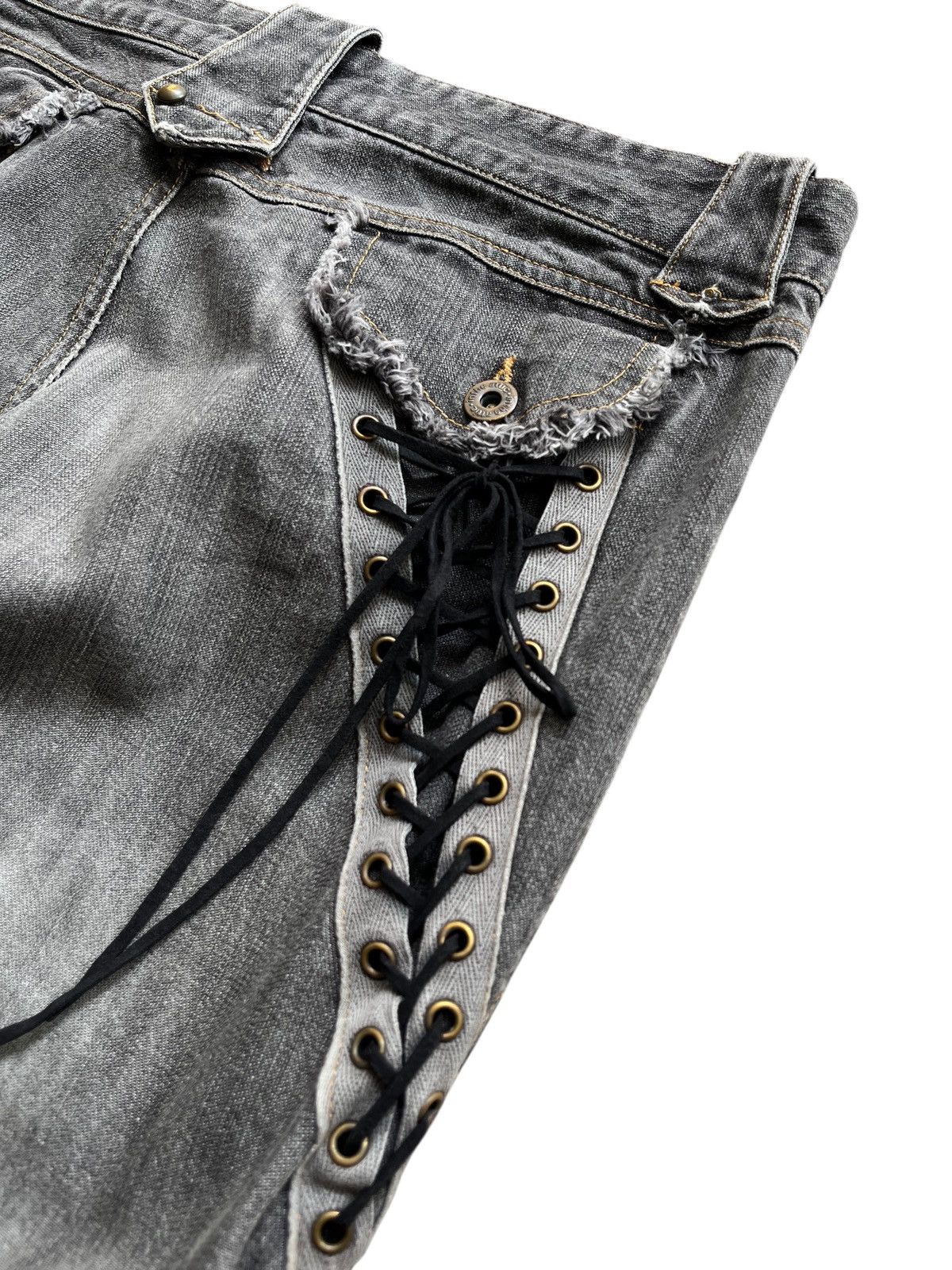 In The Attic × Japanese Brand × Le Grande Bleu (L.G.B.) In the attic lace up flare jeans Size US 32 / EU 48 - 10 Thumbnail