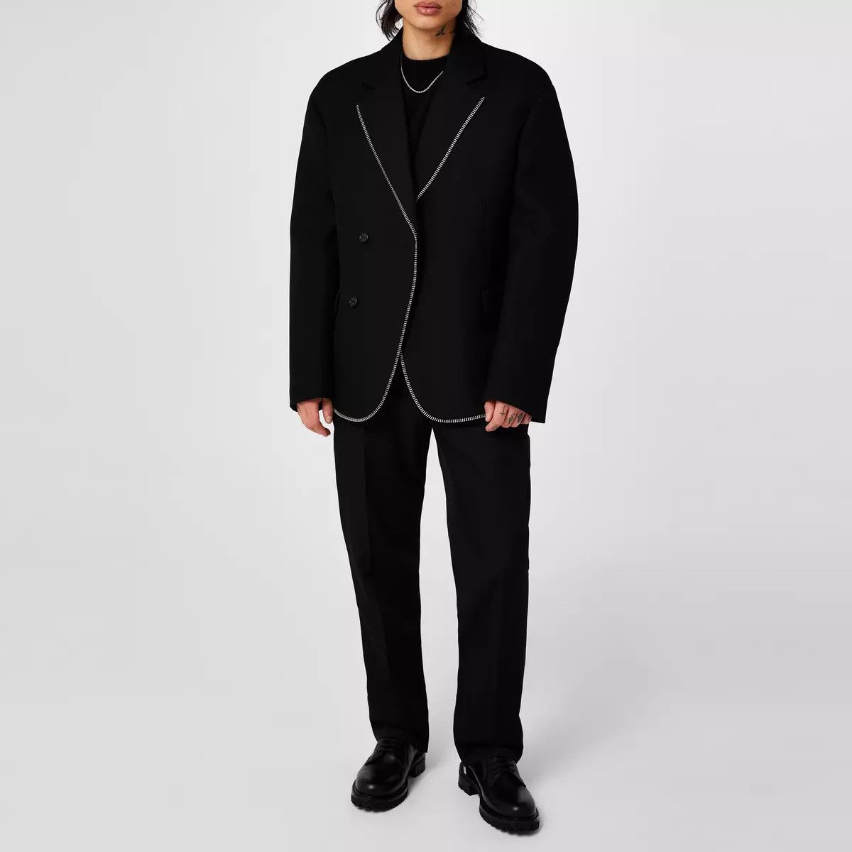 Off-White o1y0225 Blazer in Black Size US L / EU 52-54 / 3 - 5 Thumbnail