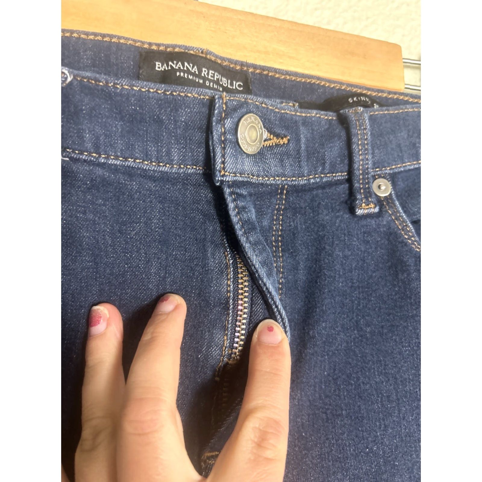 Banana Republic Banana Republic Jeans Woman Skinny Dark Wash 31x30 Size 24" / US 00 / IT 34 - 6 Thumbnail