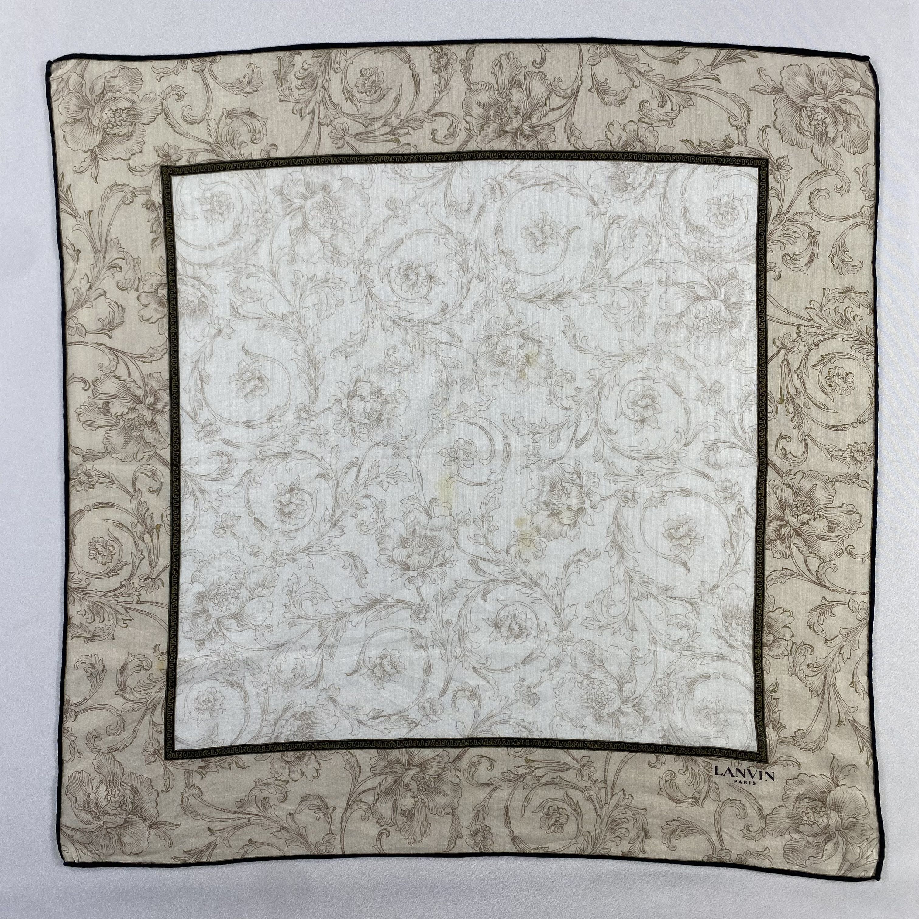 Lanvin × Vintage Lanvin Handkerchief / Neckerchief / Bandana-P825 Size ONE SIZE - 1 Thumbnail