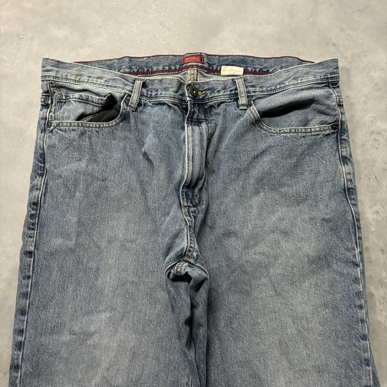 Sean John × Vintage Crazy Vintage Y2K/2000s Baggy Grunge Dark Wash Sean John Skater Denim Jeans! Size US 36 / EU 52 - 5 Thumbnail