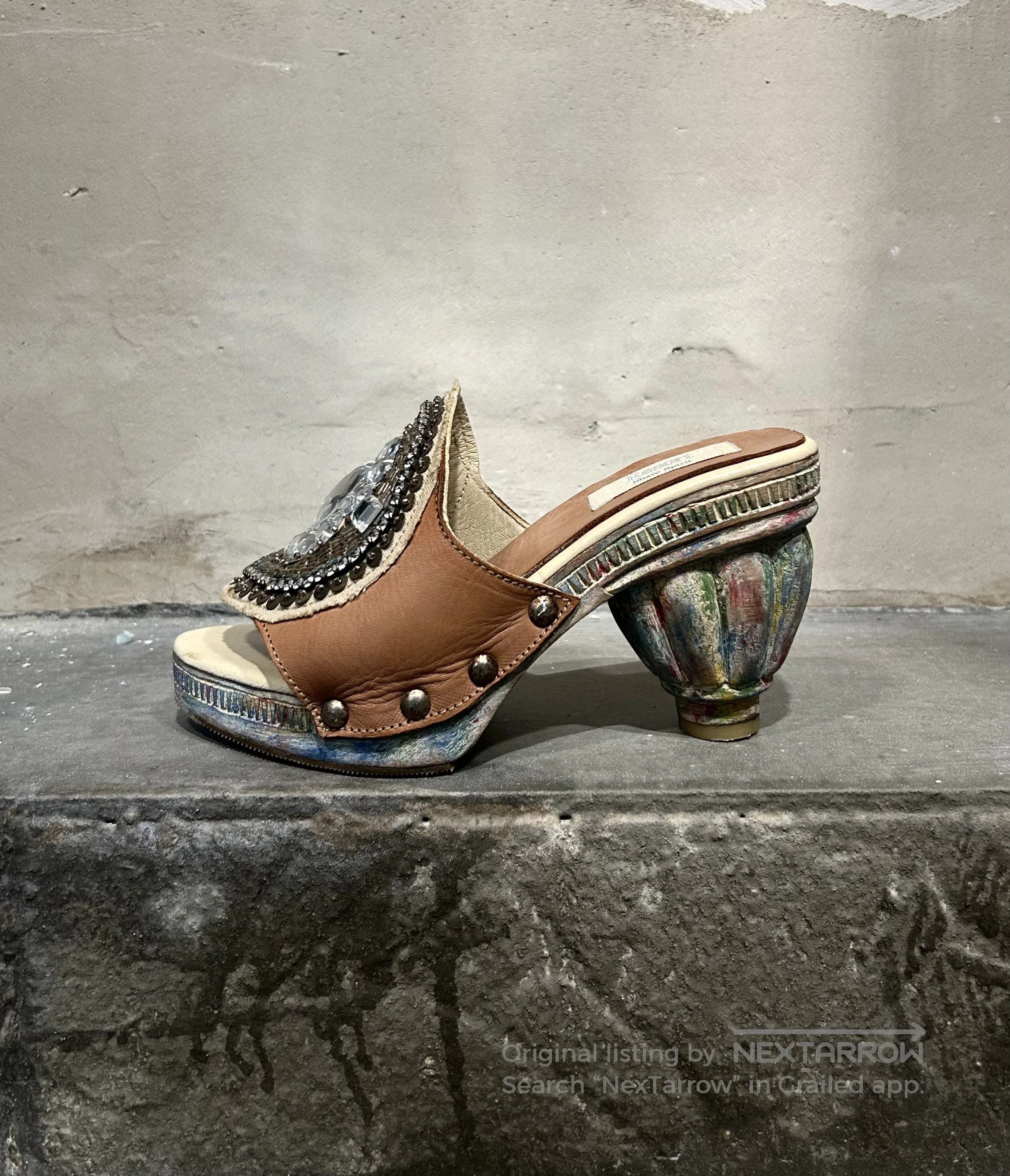 Share Spirit Homme Share Spirit Handmade Crystal Sole Heels. Size US 6 / IT 36 - 5 Thumbnail