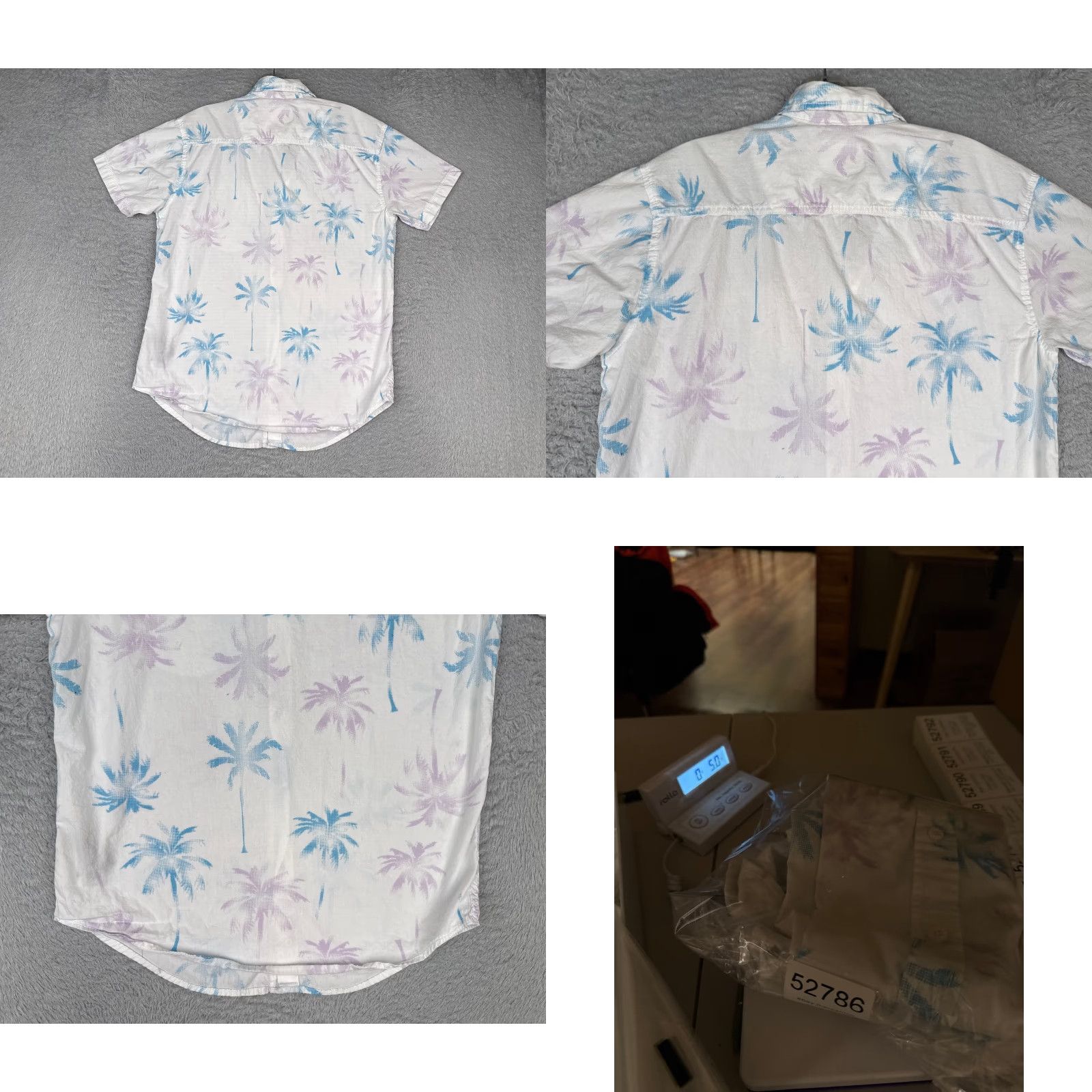 Vintage Fresh Prints Of Bel Air Shirt Men Medium White Palm Tree Hawaiian Cotton READ Size US M / EU 48-50 / 2 - 9 Thumbnail