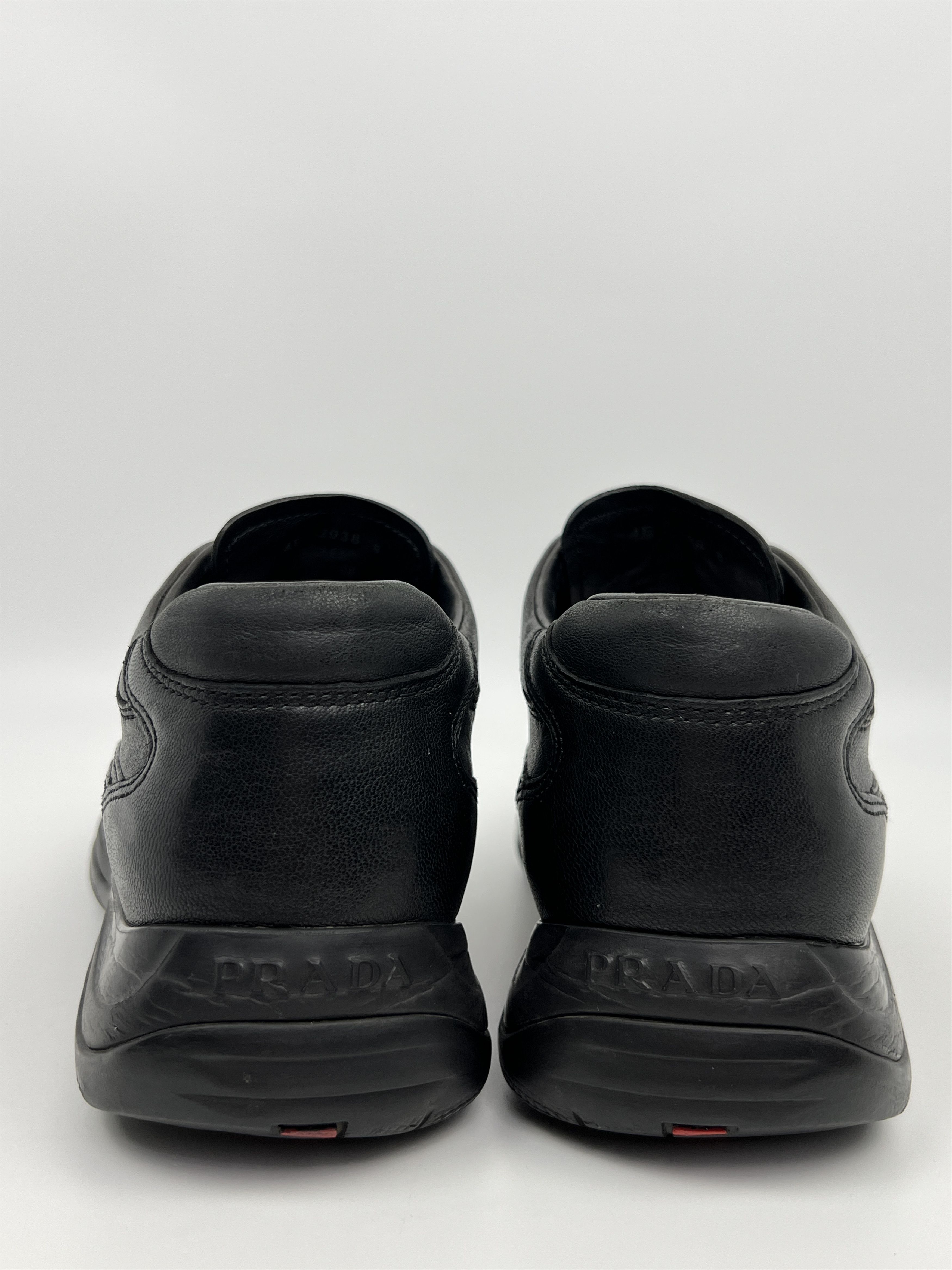Prada Vintage Prada Americas Style Low Leather Sneakers Size US 8.5 / EU 41-42 - 10 Thumbnail