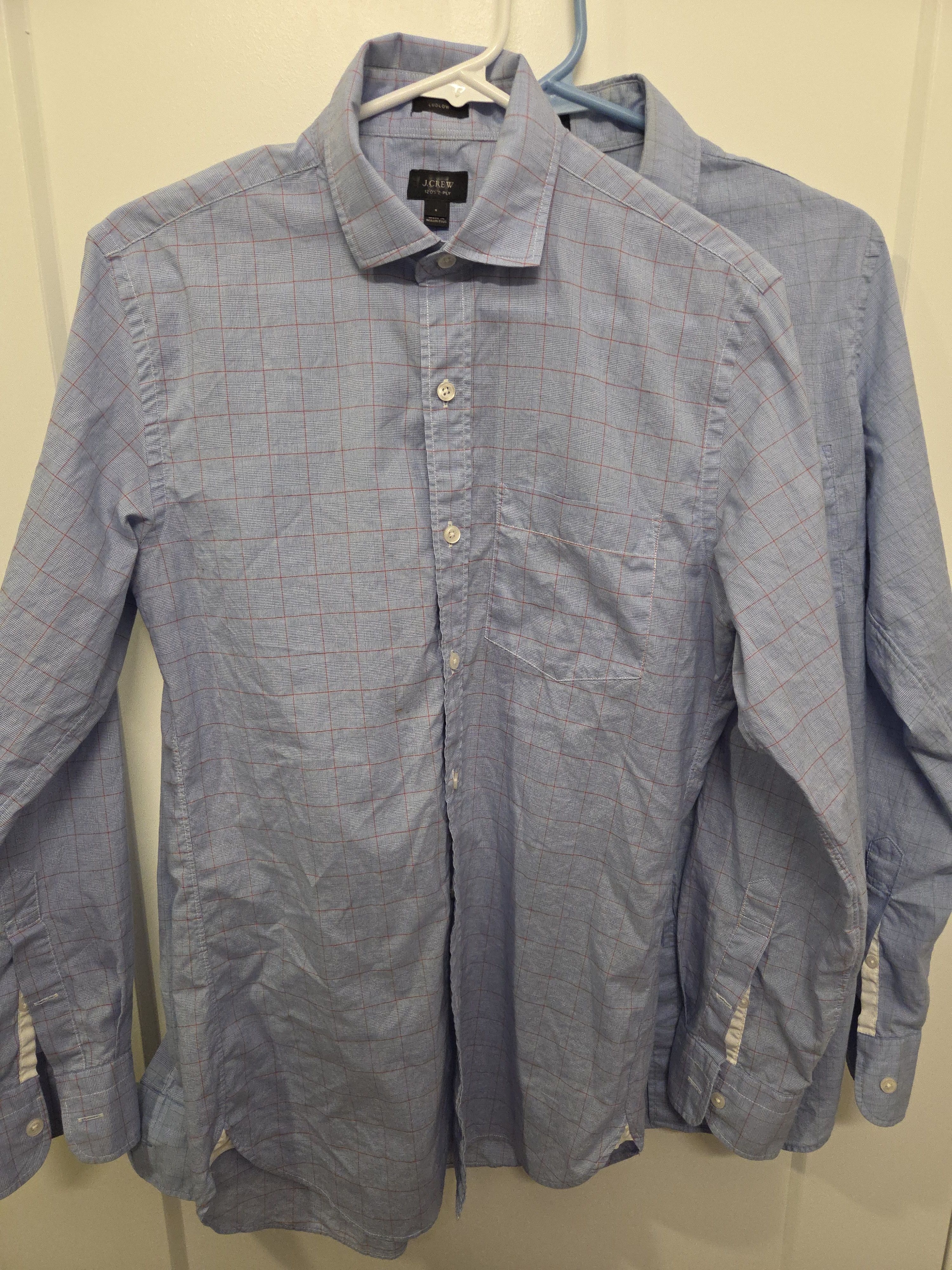 J.Crew TWO 2 PLY Ludlow Small Dress Shirts Size US S / EU 44-46 / 1 - 2 Thumbnail