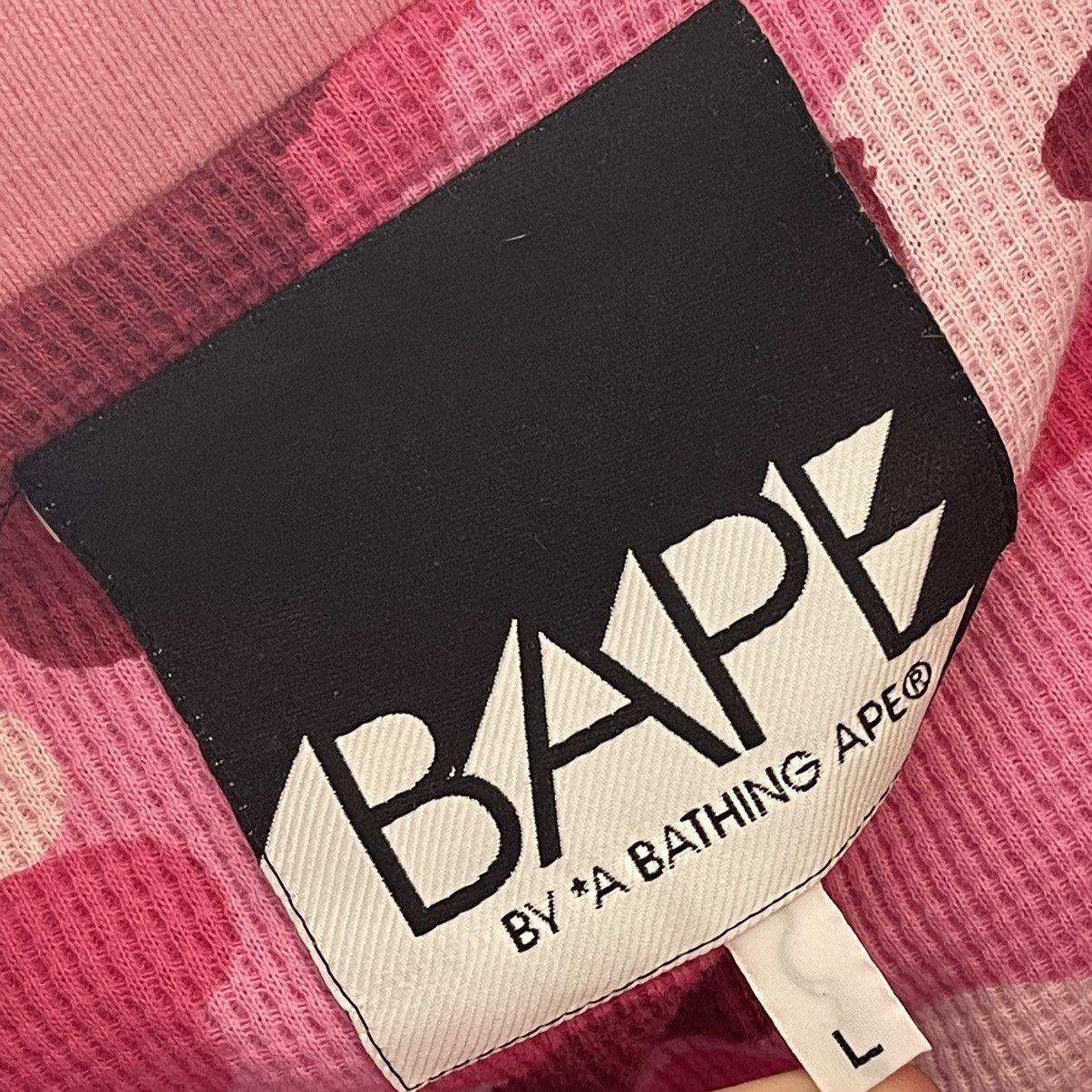 Bape × Nigo × Vintage OG Bape Pink Camo Thermal Fleece Jacket Size US L / EU 52-54 / 3 - 10 Thumbnail