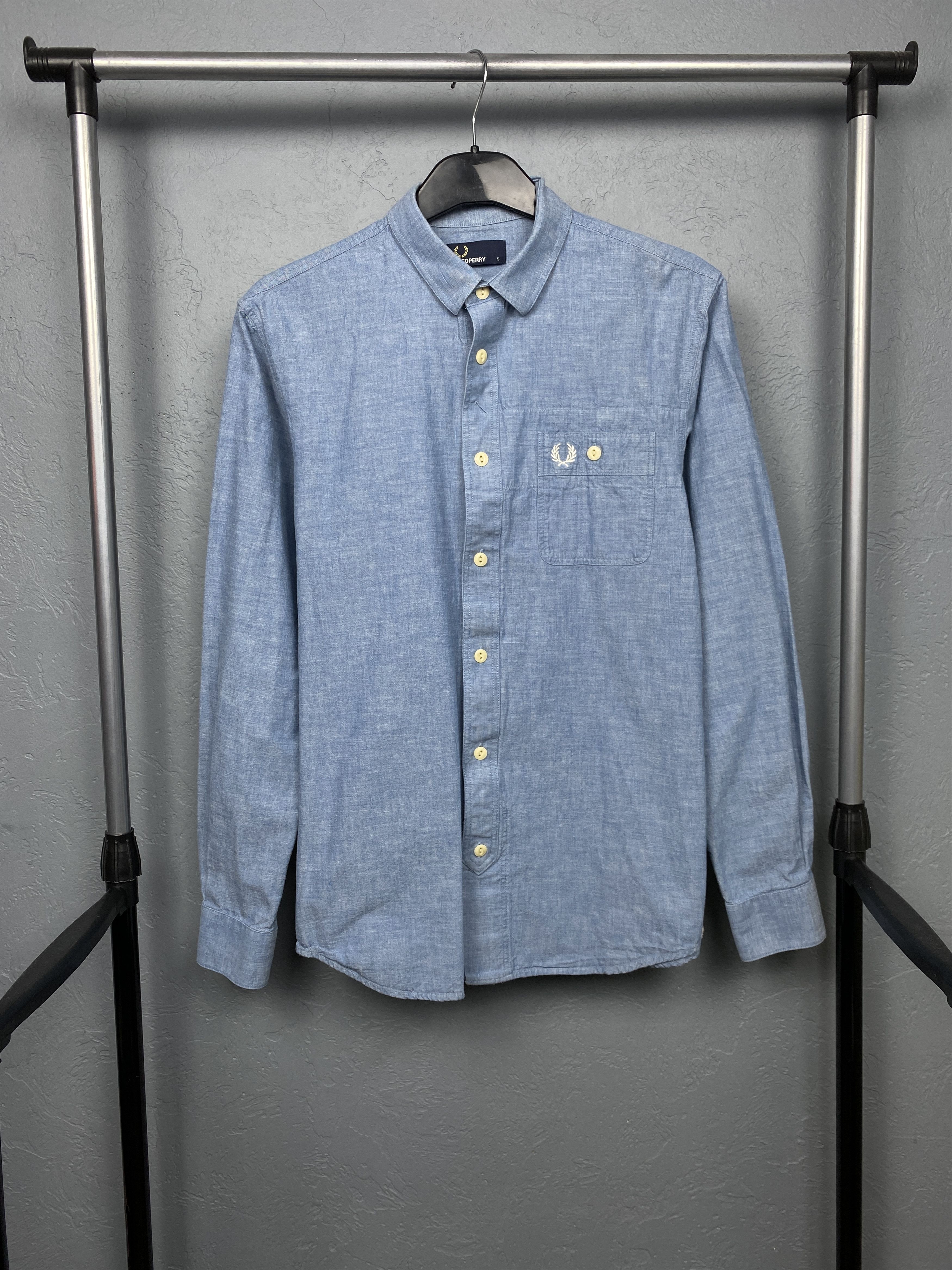 Fred Perry Fred Perry Vintage Mens Long Sleeve Shirt Size US S / EU 44-46 / 1 - 1 Thumbnail