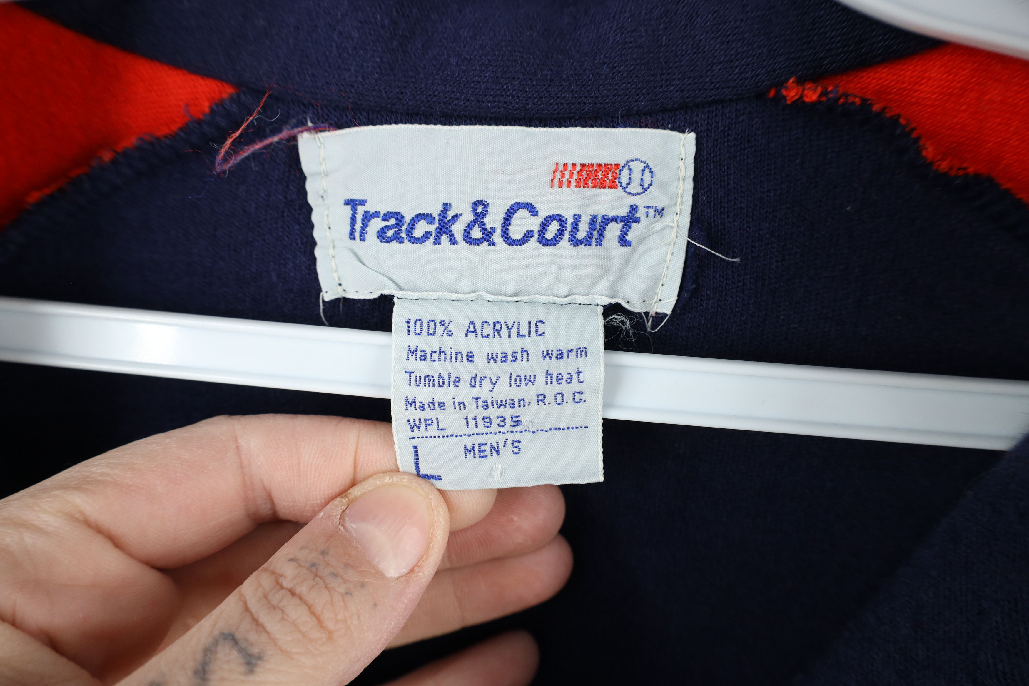 Vintage Vintage 70s Streetwear Striped Full Zip Warm Up Track Jacket Size US L / EU 52-54 / 3 - 5 Thumbnail