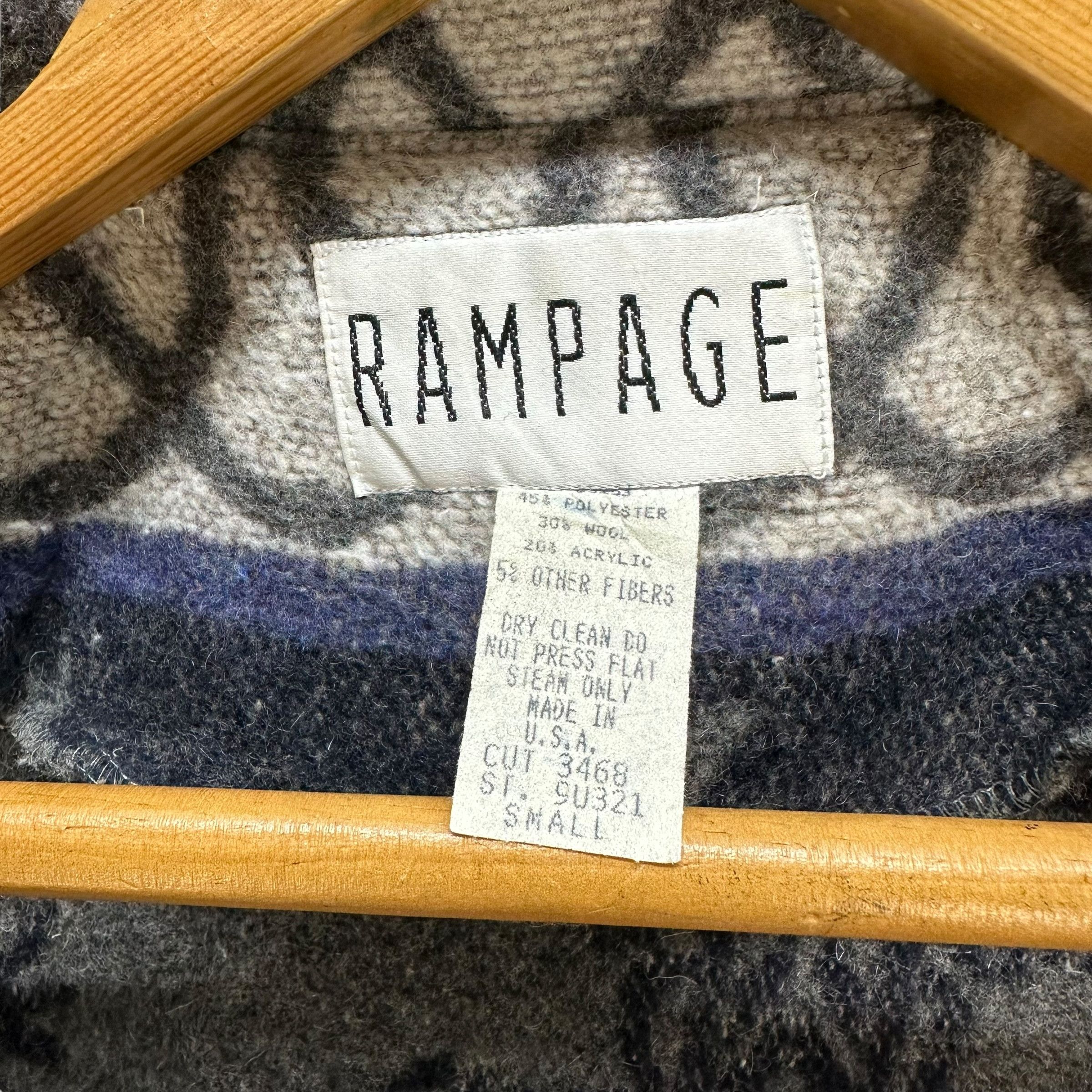 Other Vintage RAMPAGE Motif Design Overprint Duffle Coat #A8-0194 Size US S / EU 44-46 / 1 - 7 Thumbnail
