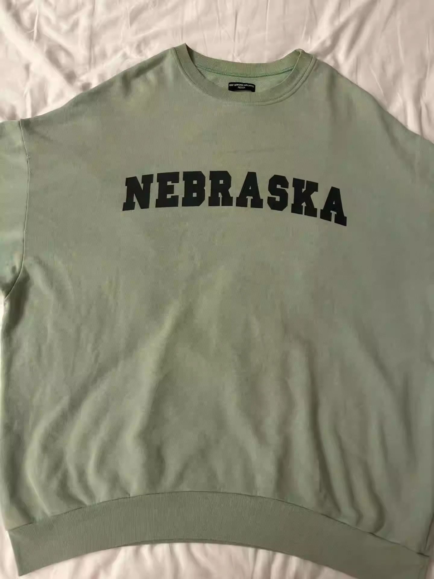 Raf Simons rafsimons redux mint green college sweatshirt-2505 Size US M / EU 48-50 / 2 - 1 Thumbnail