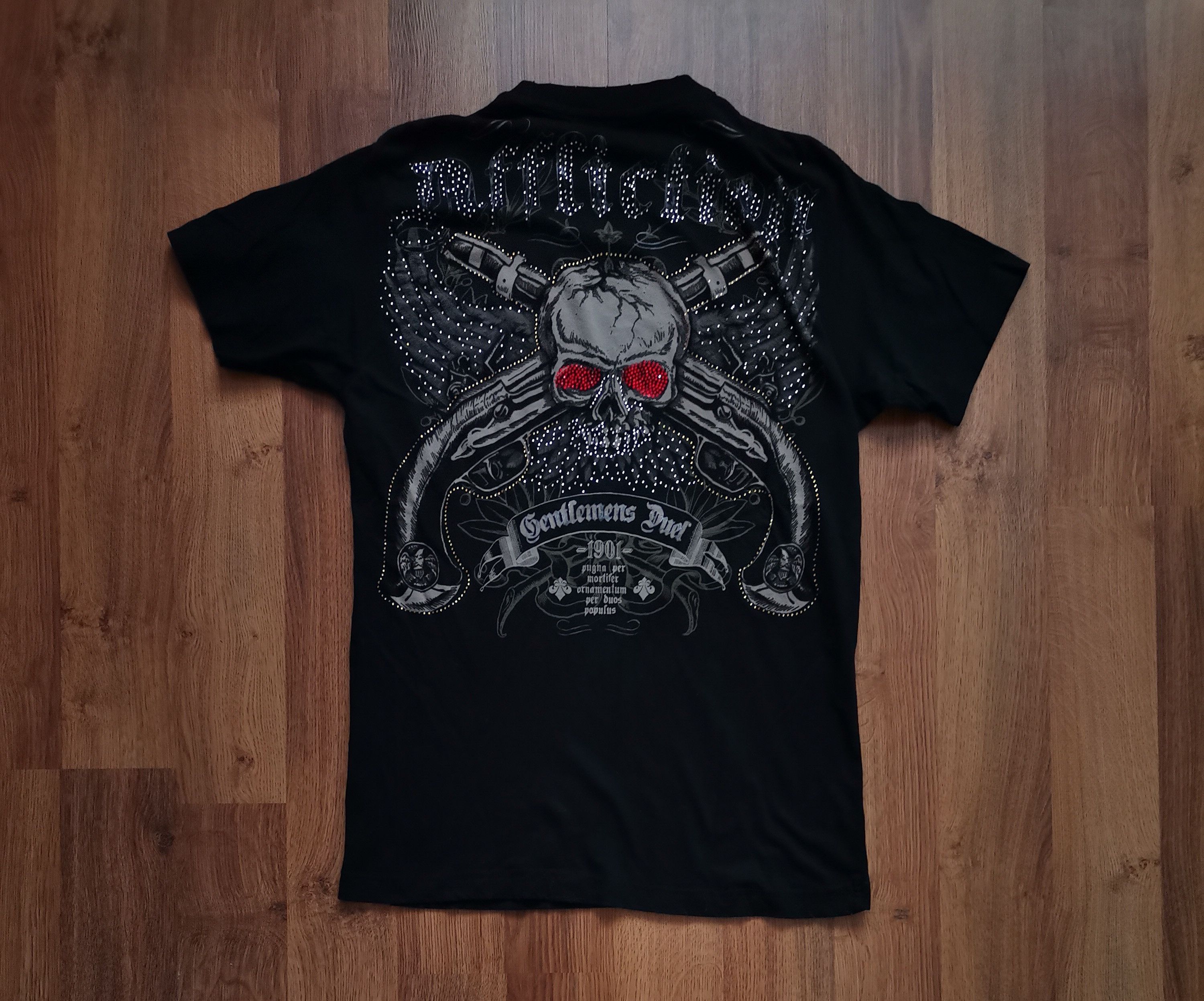 Affliction Affliction Studded Skull Distressed Tee Size US M / EU 48-50 / 2 - 1 Thumbnail