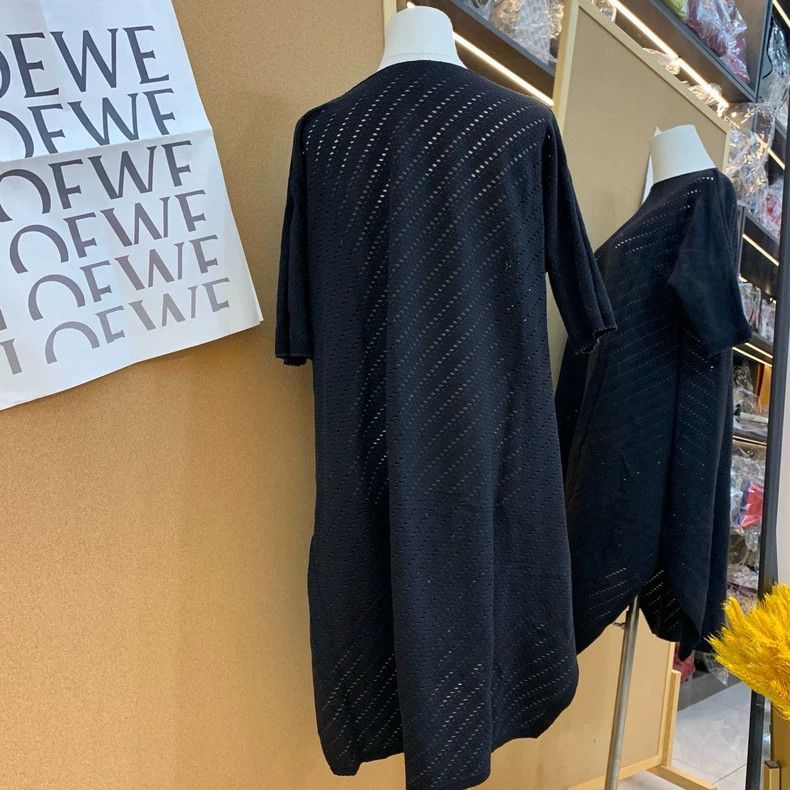 Issey Miyake Issey Miyake size:2 Black knitted cut-out dress Size XS / US 0-2 / IT 36-38 - 3 Thumbnail