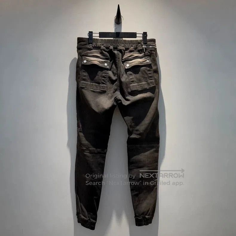 Rick Owens Drkshdw Rick Owens DRKSHDW Side Zip Waxed Pants. Size US 42 / EU 58 - 5 Thumbnail