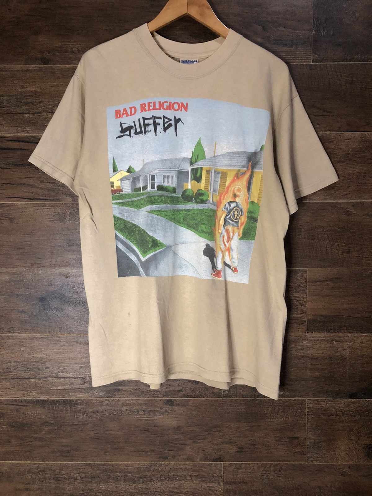 Band Tees × Vintage Vintage 90s Bad Religion Suffer Shirt Epitaph Records Size US L / EU 52-54 / 3 - 2 Thumbnail