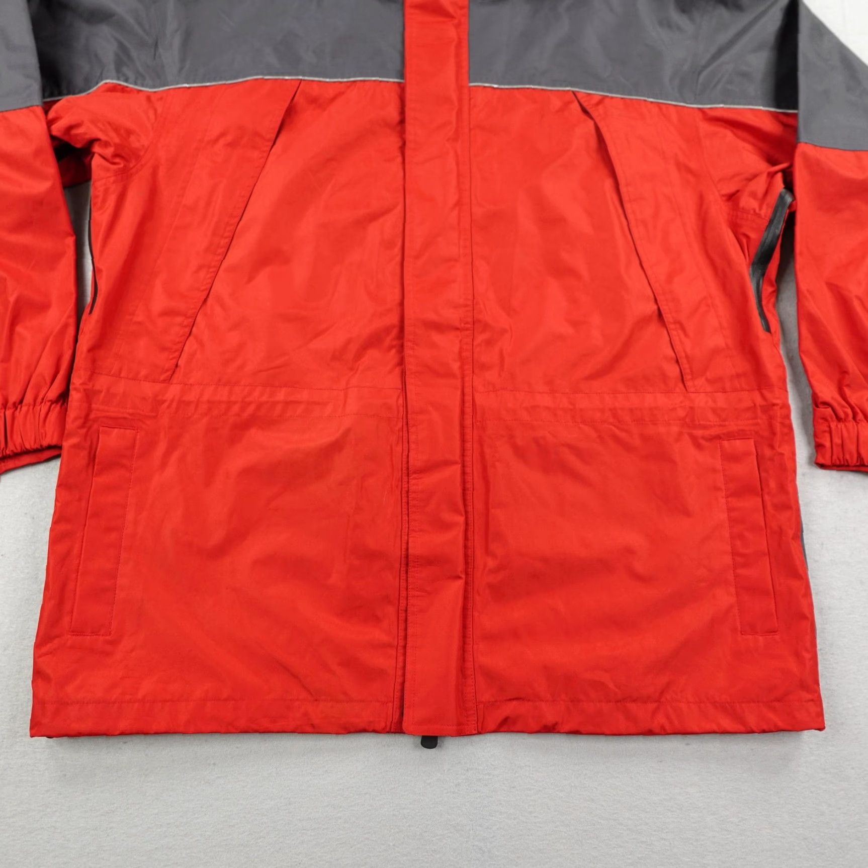 Marlboro VINTAGE Marlboro Jacket Mens XL Red Black Star Waterproof Rain Coat Parka Zip Up Hoodie Windproof Pockets Full Zip Mid-Length Regular Size US XL / EU 56 / 4 - 3 Thumbnail