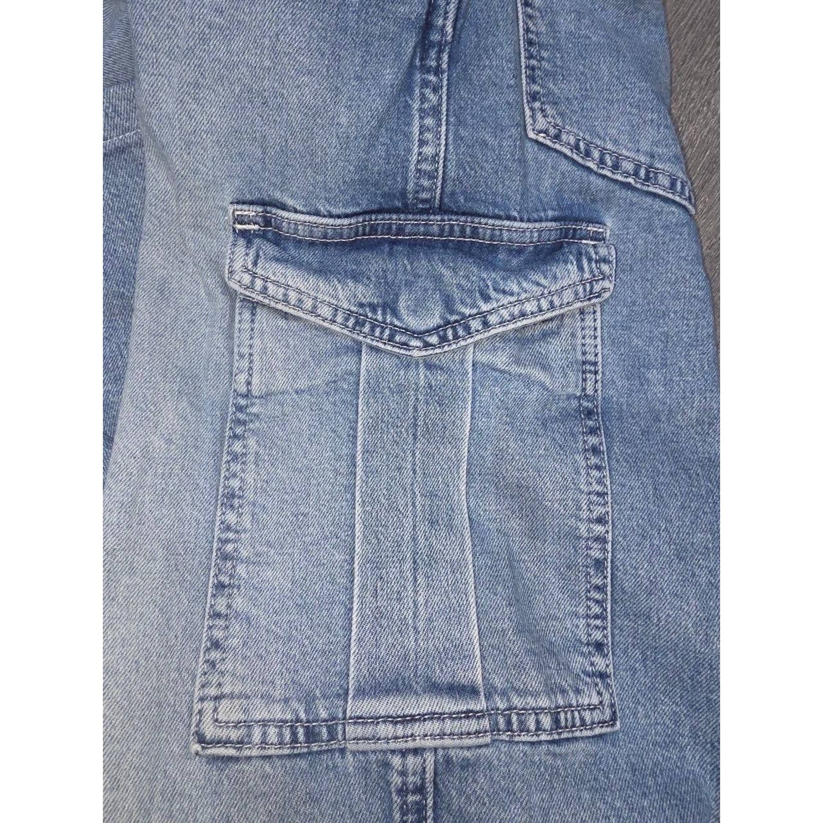 Gap GAP 90's Loose Mid Rise 24 Wide Leg Blue Denim A003268 Size 24" / US 00 / IT 34 - 8 Thumbnail