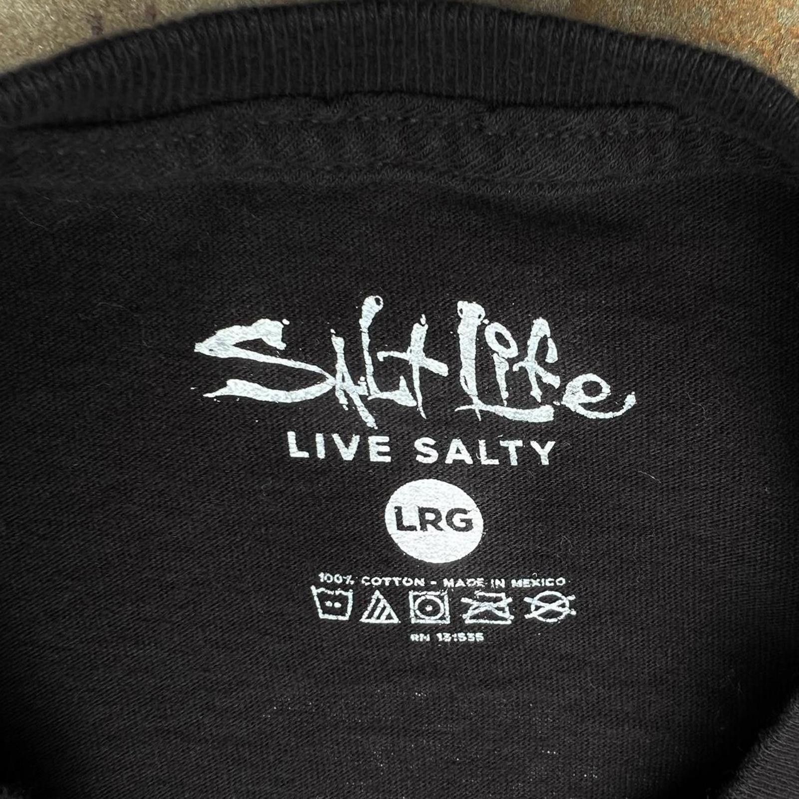 Other Salt Life Black + Yellow Green Raised Logo Long Sleeve Tee Size US L / EU 52-54 / 3 - 4 Thumbnail