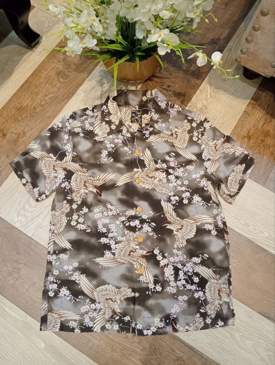 Japanese Brand ONIWA SOTO JAPAN ALOHA EAGLE HAWAIIAN SHIRT Size US M / EU 48-50 / 2 - 2 Thumbnail