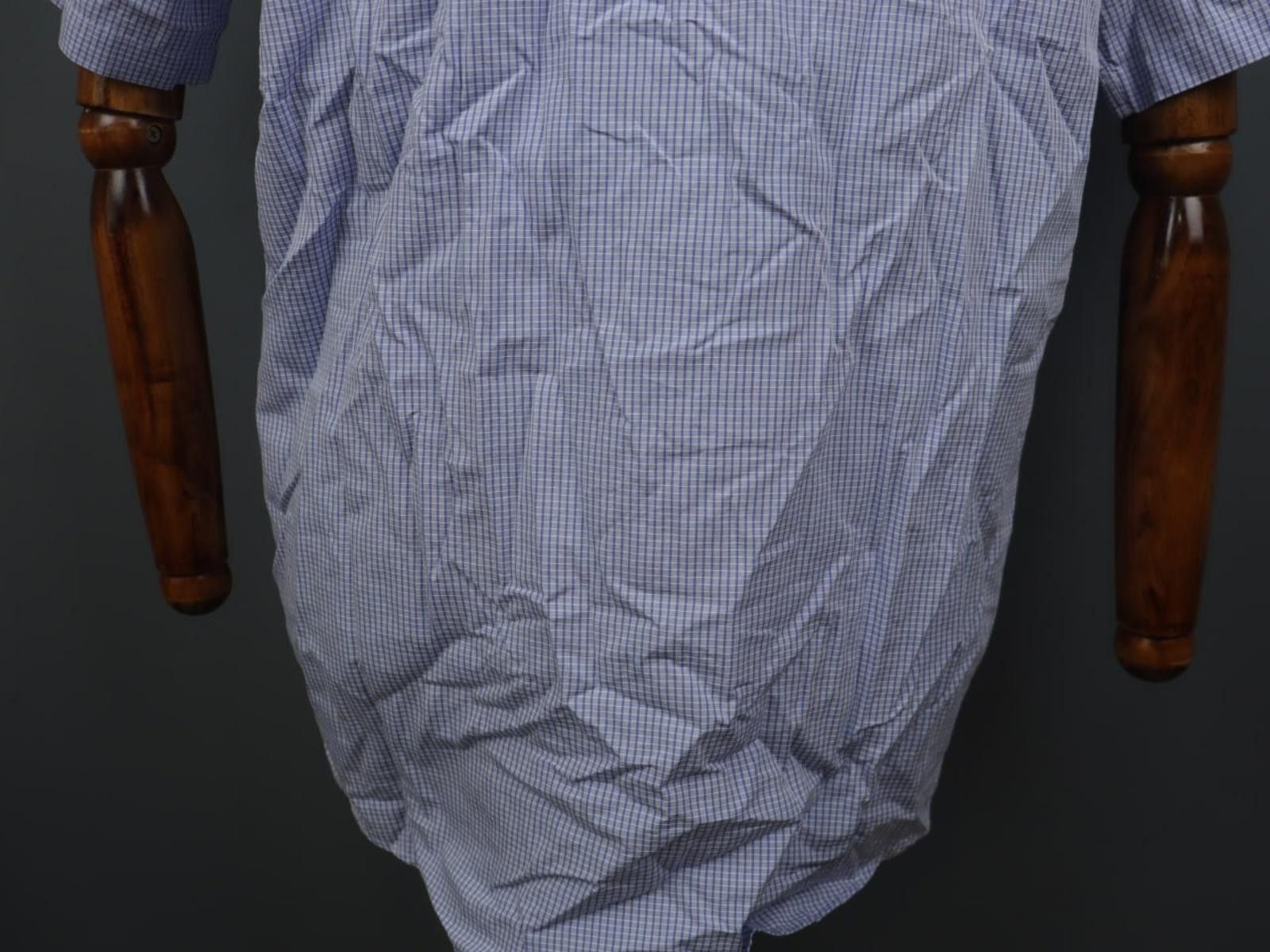Lacoste Lacoste Blue Plaid 100% Cotton Collared Shirt Size 39 Size US M / EU 48-50 / 2 - 9 Thumbnail