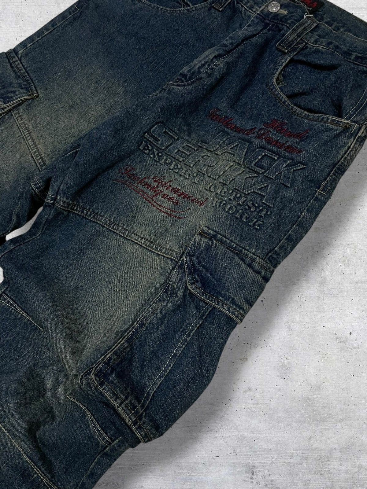 Japanese Brand VINTAGE STREETWEAR JAPAN DESIGNER JACK SERIKA BAGGY SKATE Size US 32 / EU 48 - 6 Thumbnail
