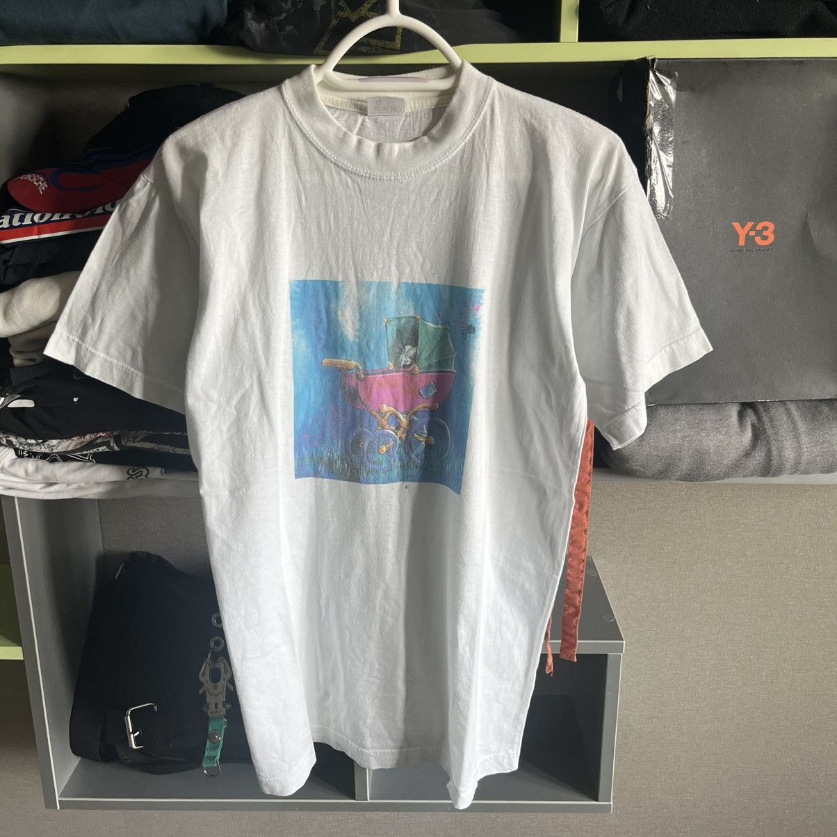 Other VINTAGE WIDE THROAT T SHIRT Size US S / EU 44-46 / 1 - 1 Thumbnail