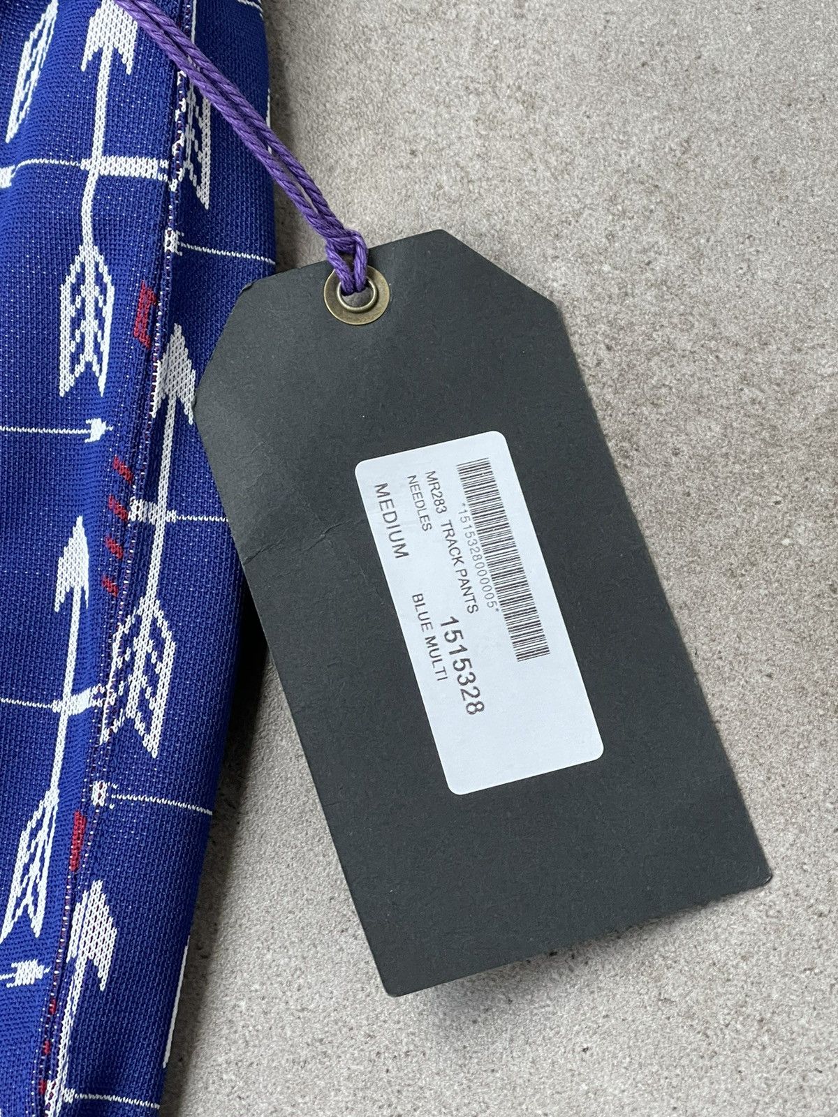 Needles !DS! DS23 Needles "Arrows" Butterfly Logo Blue Track Pants Size US 32 / EU 48 - 24 Thumbnail